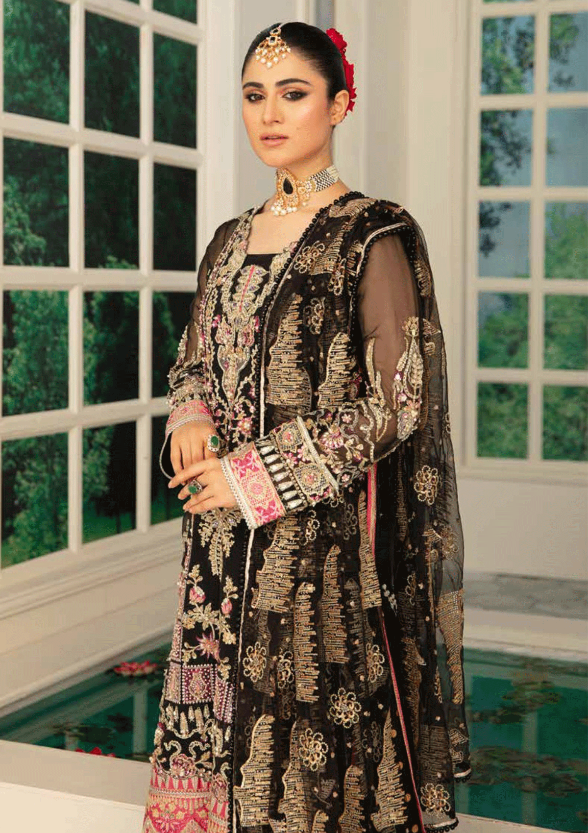 Formal Dress - Ezra - Wedding - EZR#5 - Marjaan - Official Ezra - Agha Fabrics UK