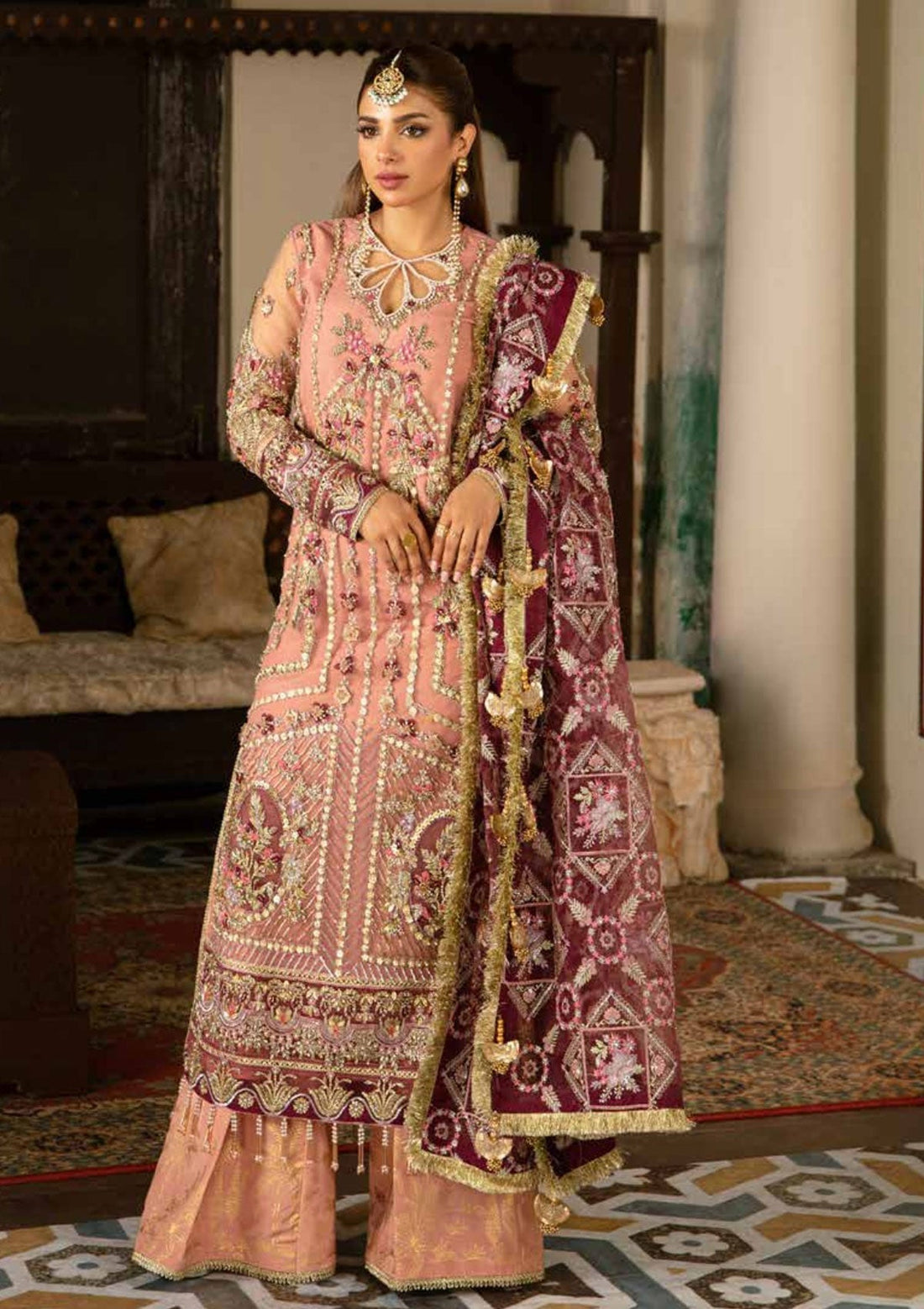 Formal Dress - Maryam Hussain - Gulab - Wedding - Mehr - Official Maryam Hussain - Agha Fabrics UK