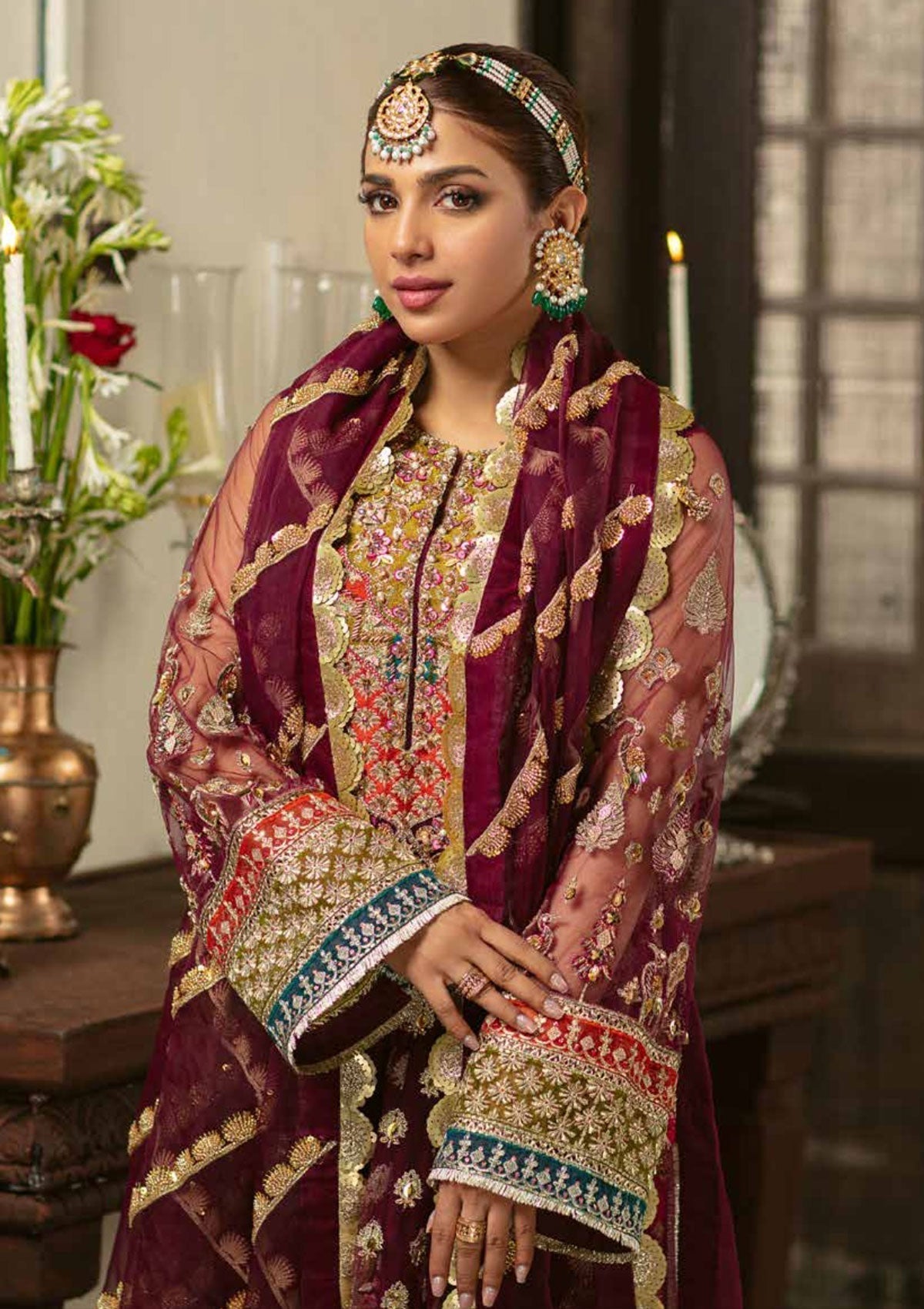 Formal Dress - Maryam Hussain - Gulab - Wedding - Zeenia - Official Maryam Hussain - Agha Fabrics UK