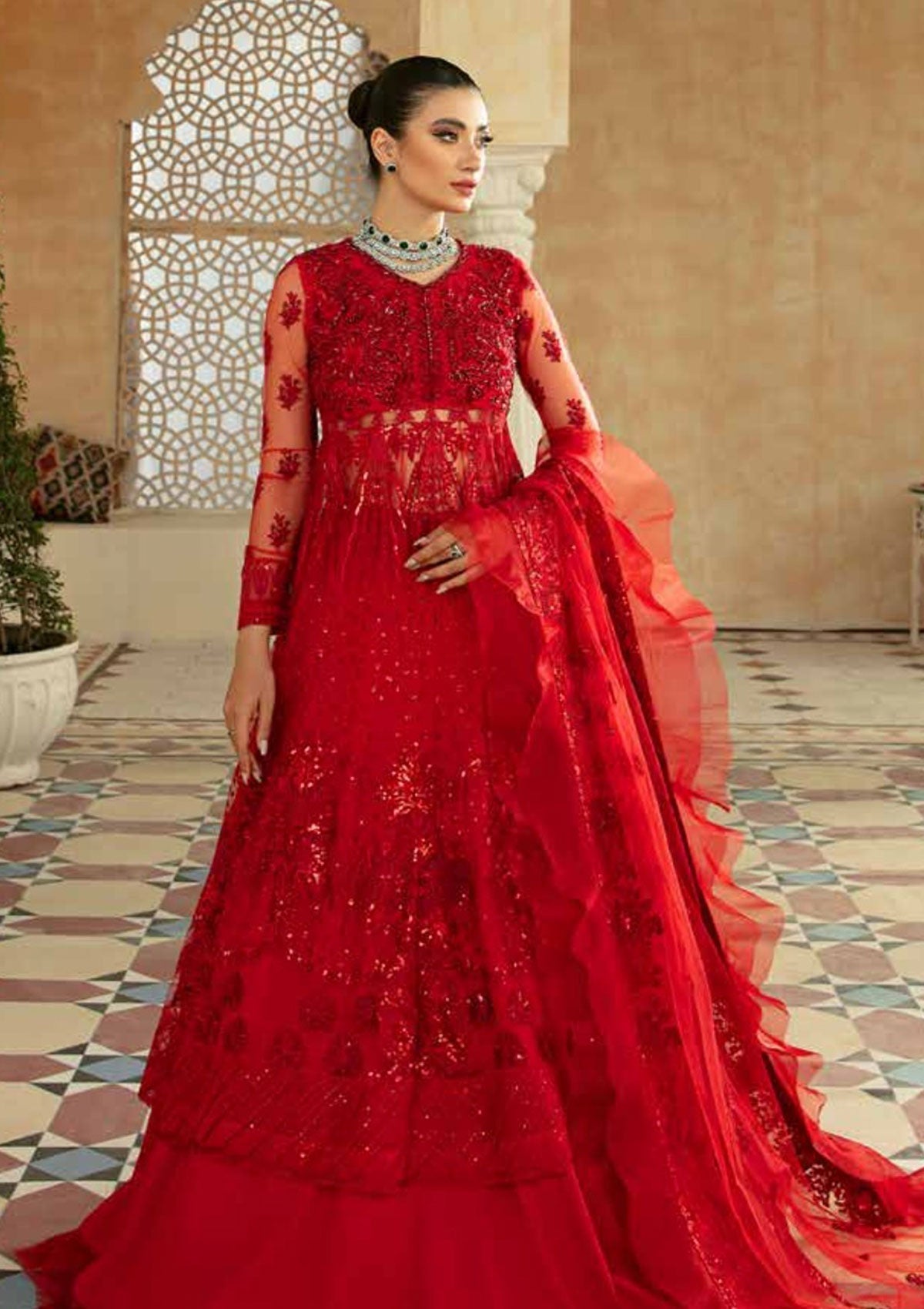 Formal Dress - Maryam Hussain - Marwa - Festive - GULAAB - Official Maryam Hussain - Agha Fabrics UK