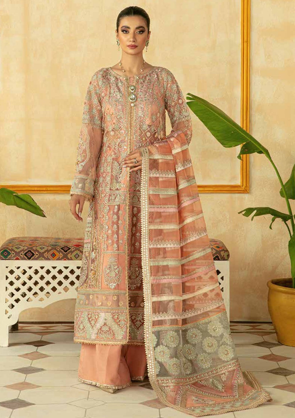 Formal Dress - Maryam Hussain - Marwa - Festive - MEHAK - Official Maryam Hussain - Agha Fabrics UK
