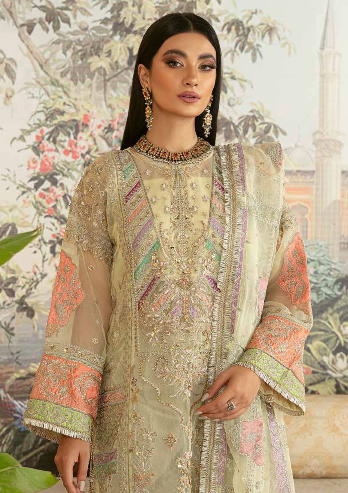 Formal Dress - Maryam Hussain - Marwa - Festive - NAAZ - Official Maryam Hussain - Agha Fabrics UK