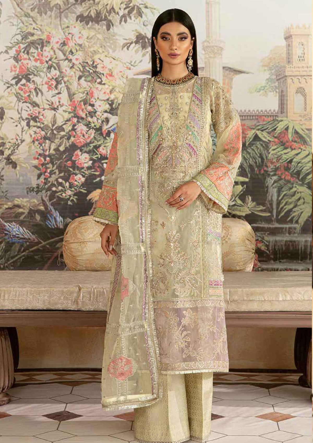 Formal Dress - Maryam Hussain - Marwa - Festive - NAAZ - Official Maryam Hussain - Agha Fabrics UK