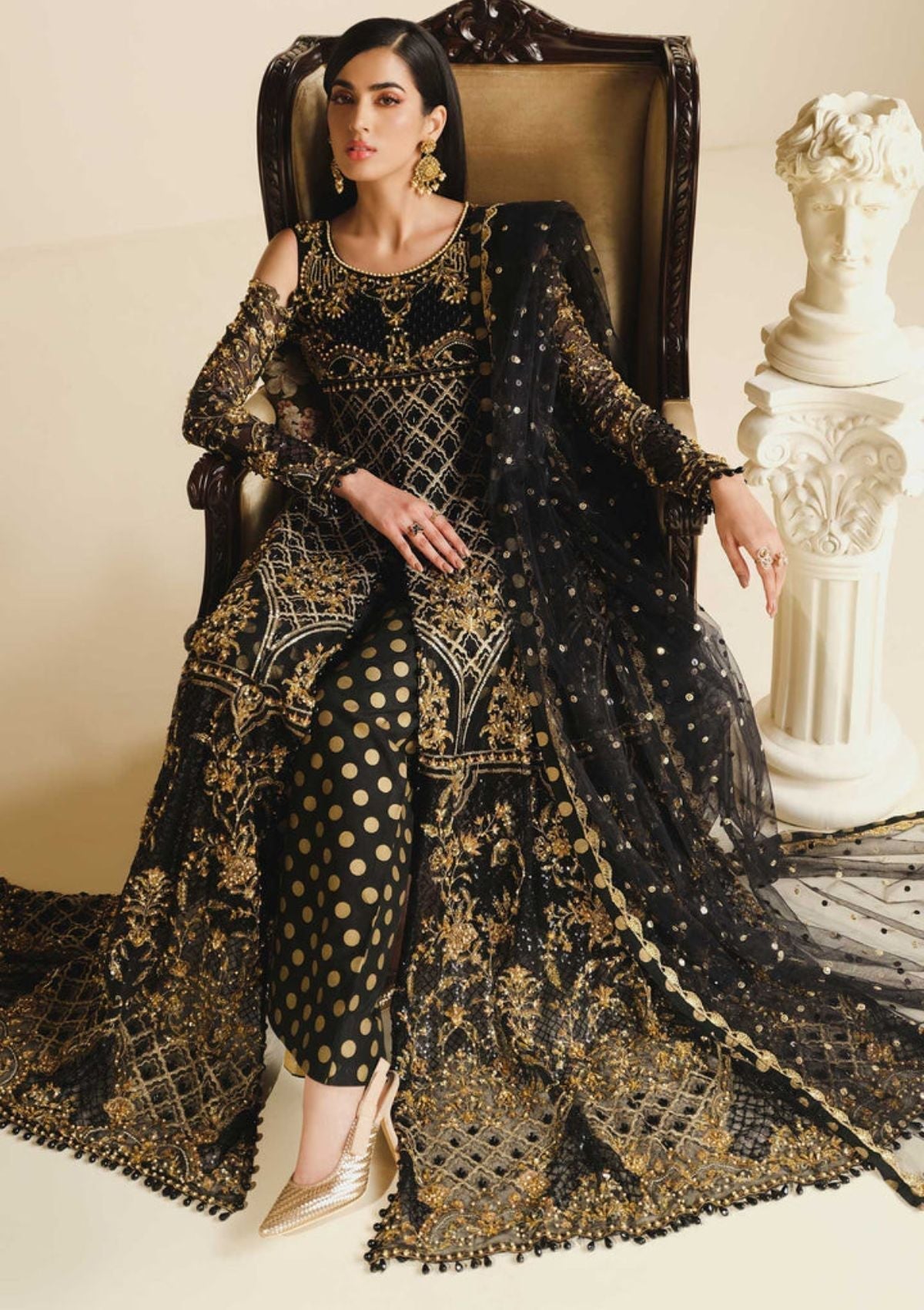 Formal Dress - Maryum and Maria - Khwaab - Luxury - MFG#0023 - Official Maryum N Maria - Agha Fabrics UK
