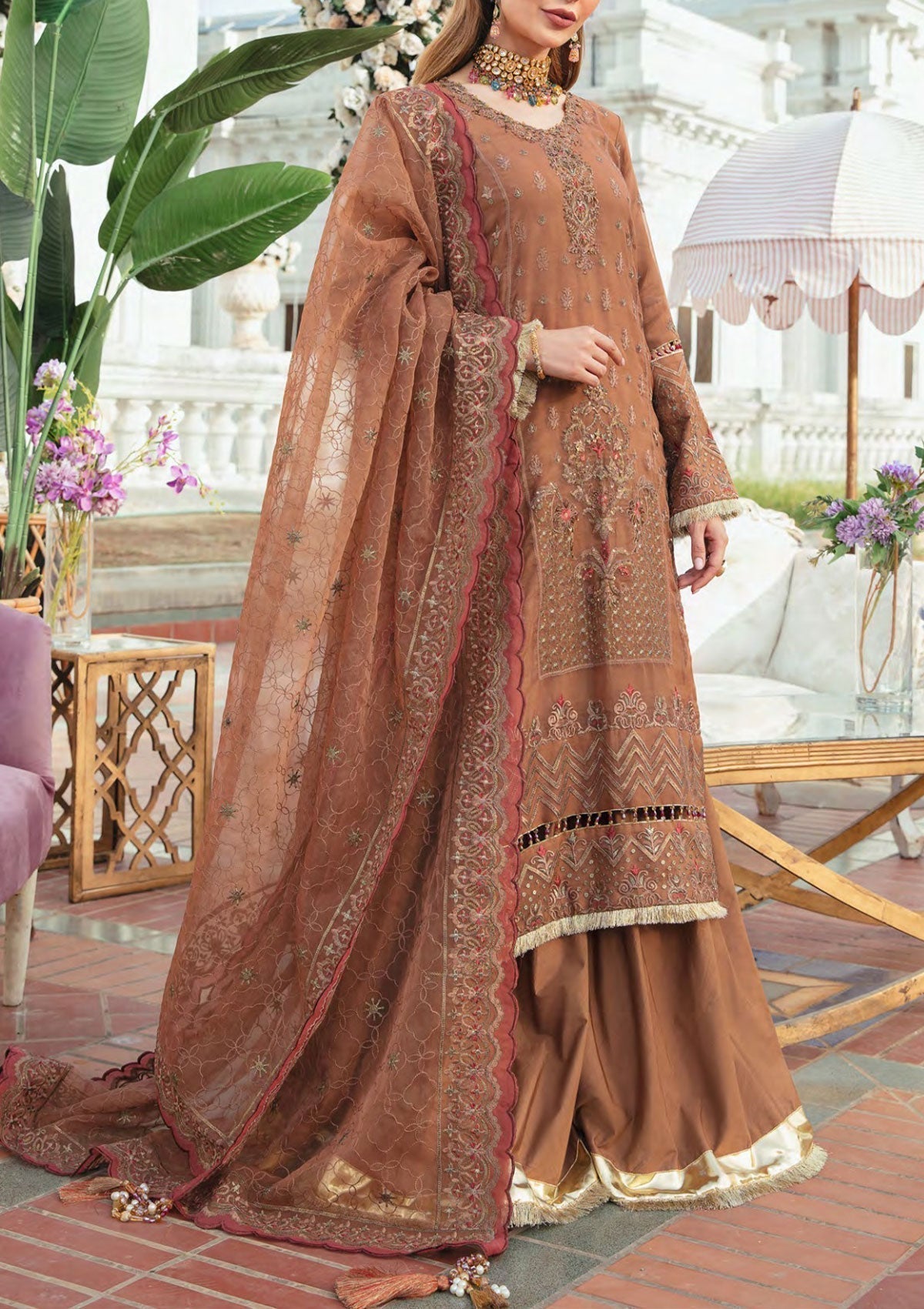 Formal Dress - Salitex - Retro Luxury Chiffon - HC#00031 (Glistening Sand)