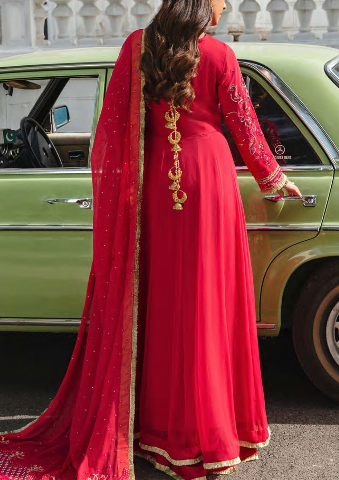 Formal Dress - Salitex - Retro Luxury Chiffon - HC#00040 (Dazzle De Rouge)