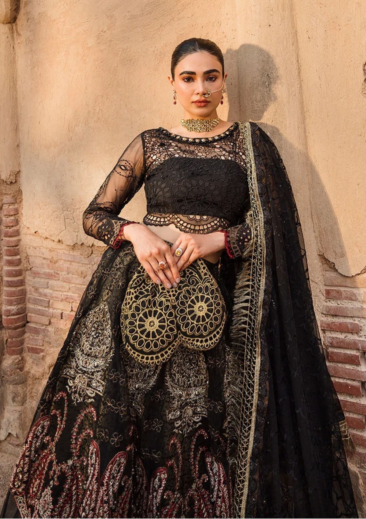 Formal Dress - Vitalia - Trousseau - Nightingale - D#8 - Official Vitalia - Agha Fabrics UK