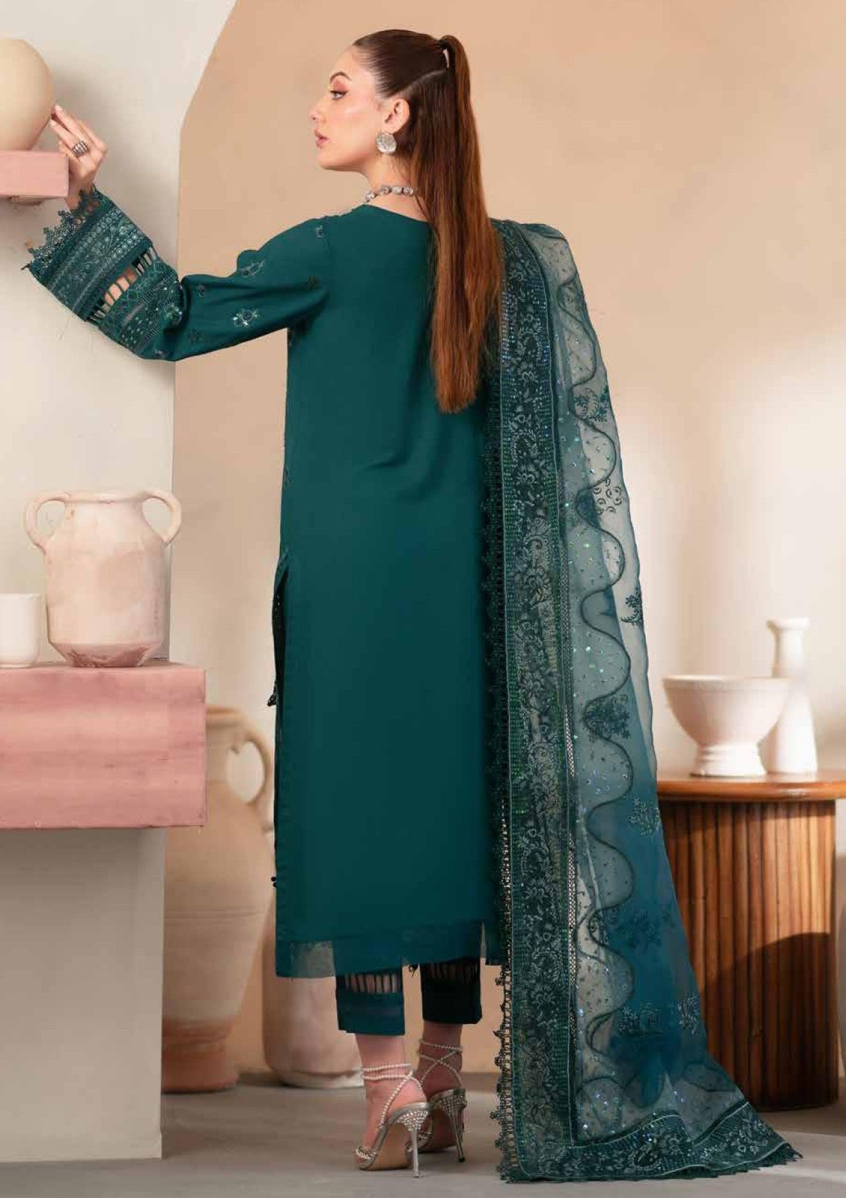 Winter Collection - Nureh - Exclusive Karandi - NK24#101 - Official Nureh - Agha Fabrics UK