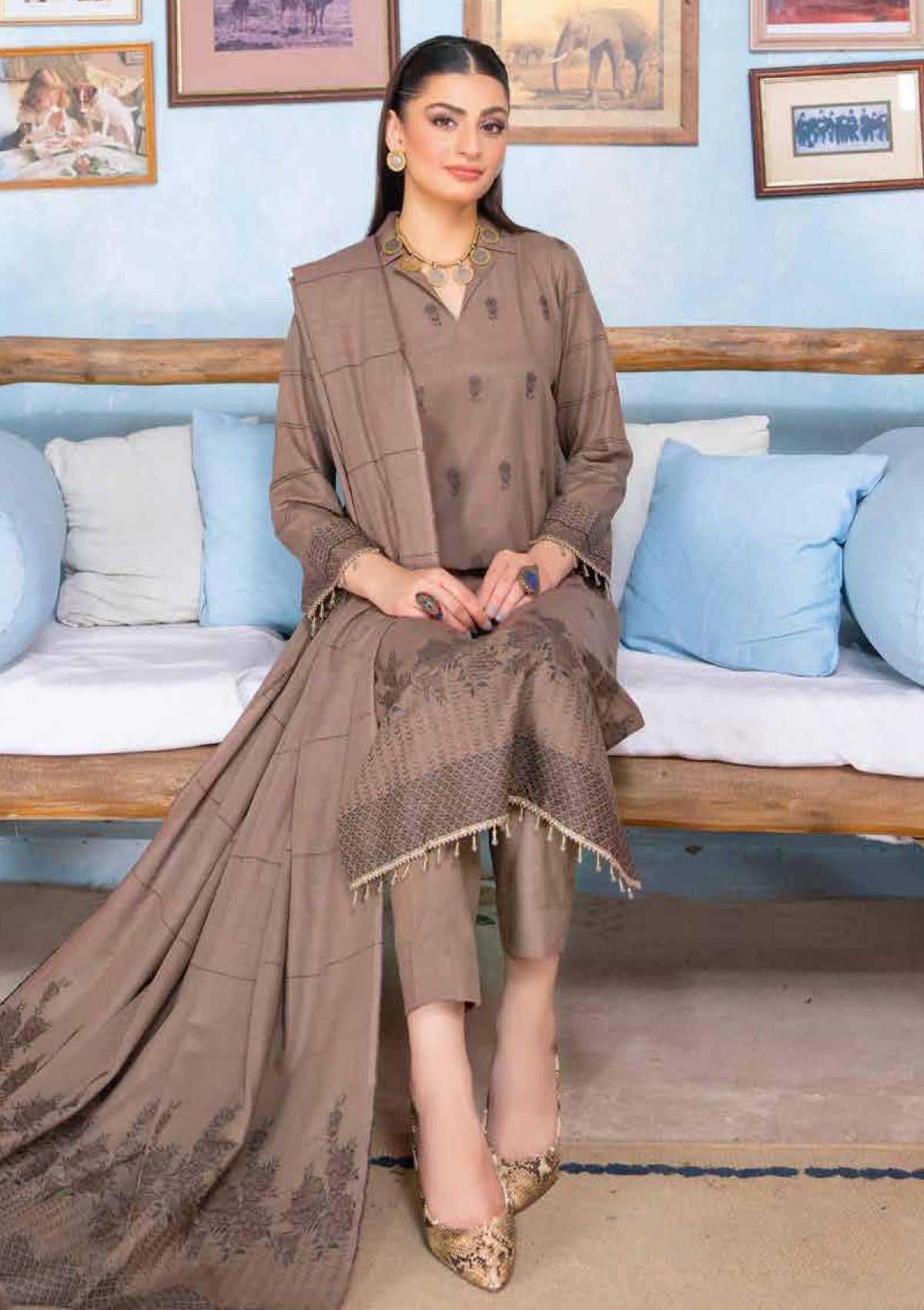 Winter Collection - Bin Rashid - Lok Virsa - BL24#01 - Official Bin Rashid - Agha Fabrics UK