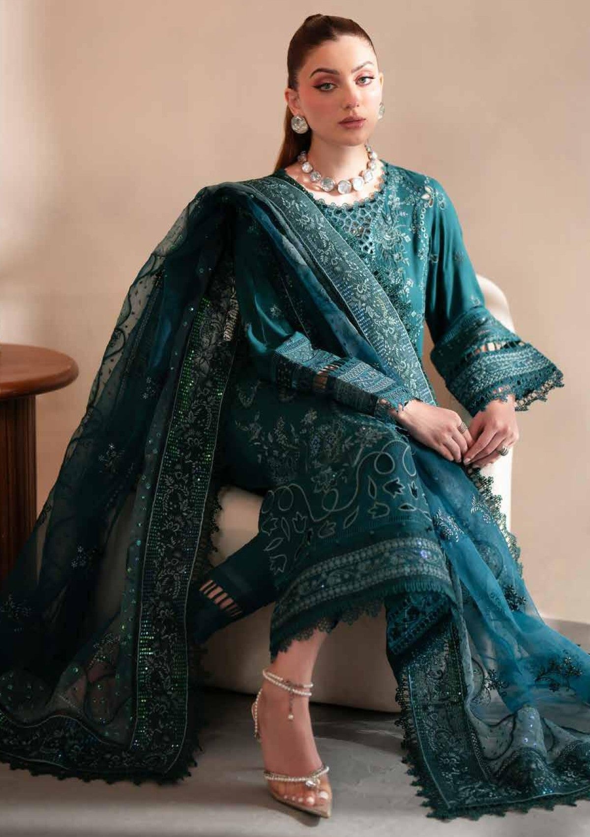 Winter Collection - Nureh - Exclusive Karandi - NK24#101 - Official Nureh - Agha Fabrics UK