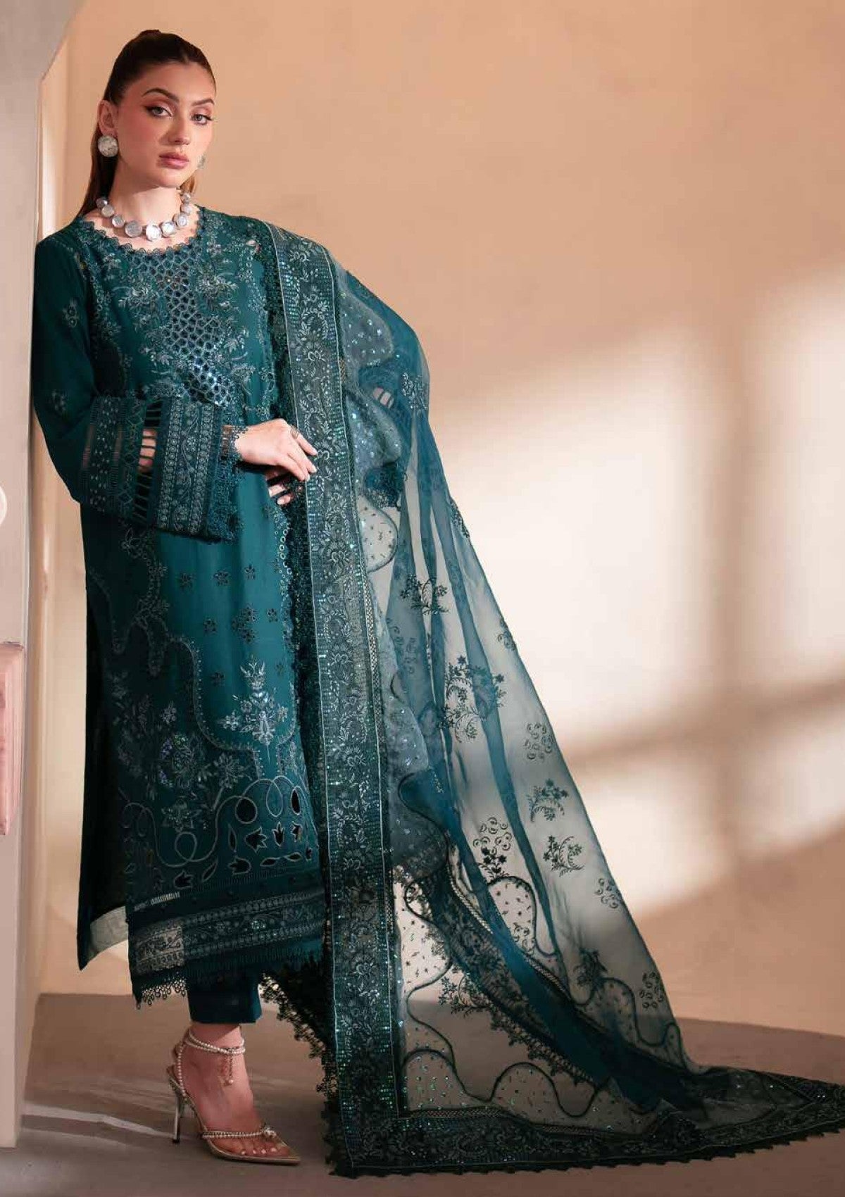 Winter Collection - Nureh - Exclusive Karandi - NK24#101 - Official Nureh - Agha Fabrics UK
