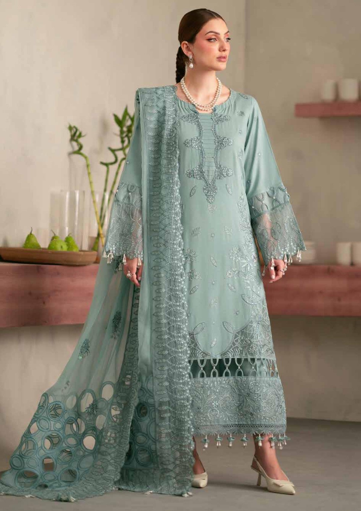 Winter Collection - Nureh - Exclusive Karandi - NK24#100 - Official Nureh - Agha Fabrics UK