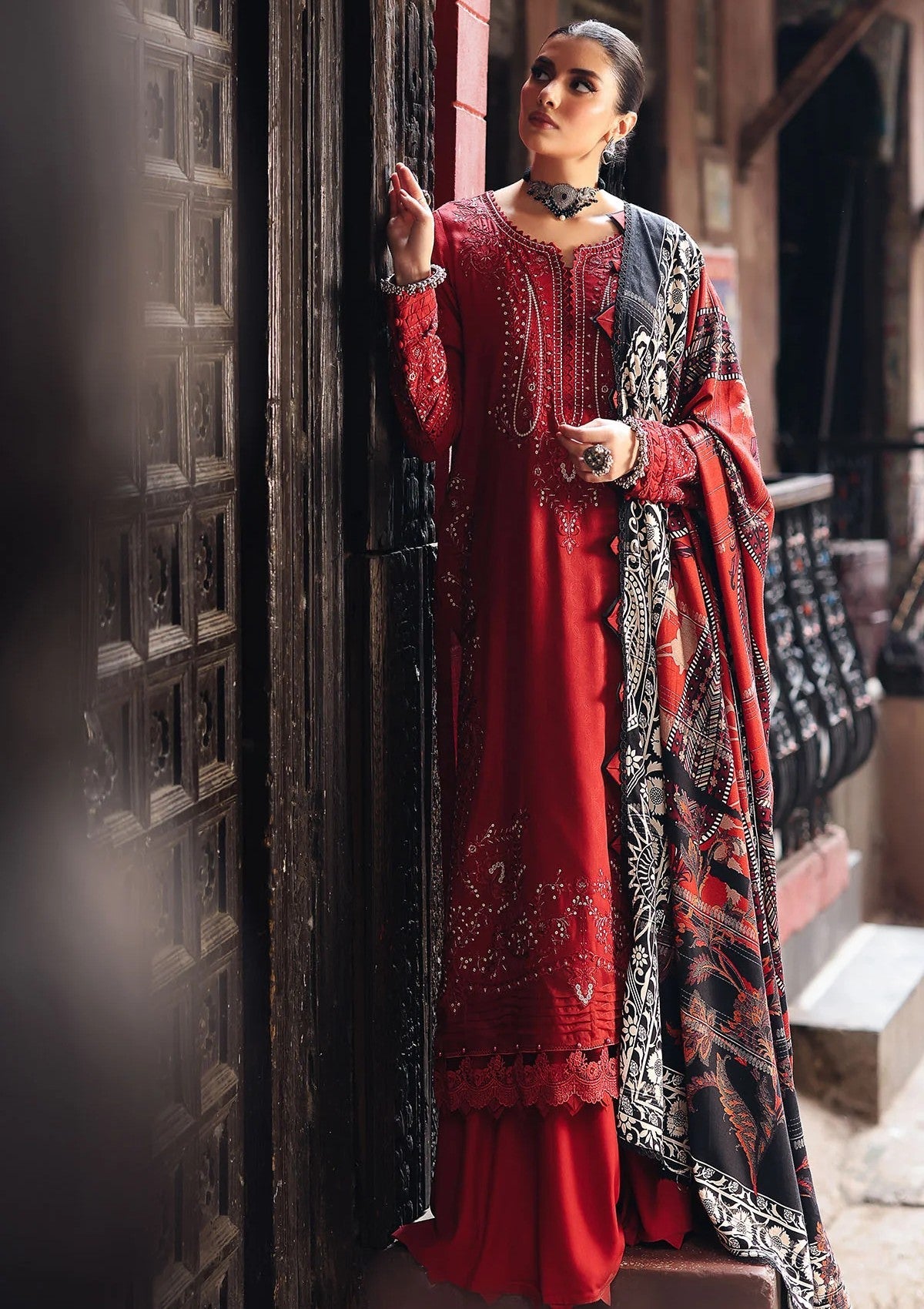 Winter Collection - Nureh - Maya Linen - NM24#84 - Official Nureh - Agha Fabrics UK