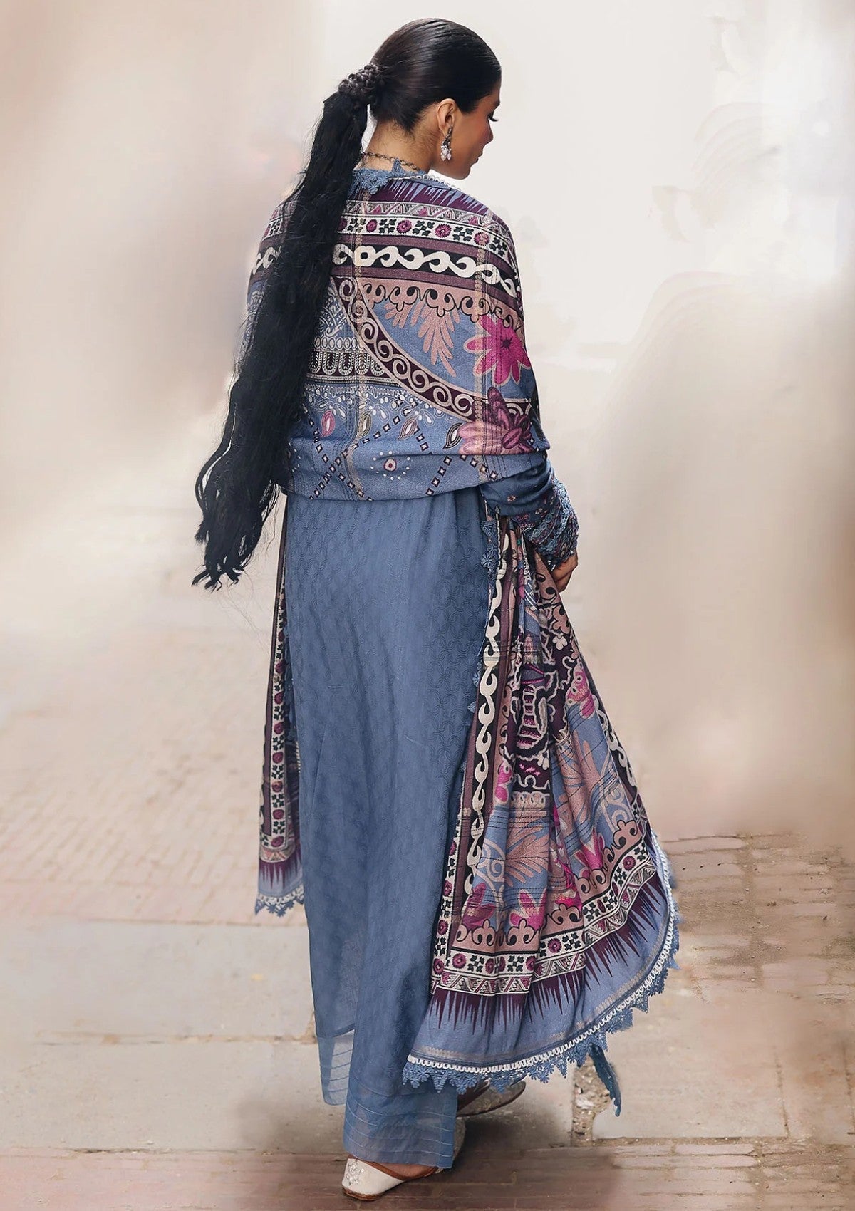 Winter Collection - Nureh - Maya Linen - NM24#85 - Official Nureh - Agha Fabrics UK