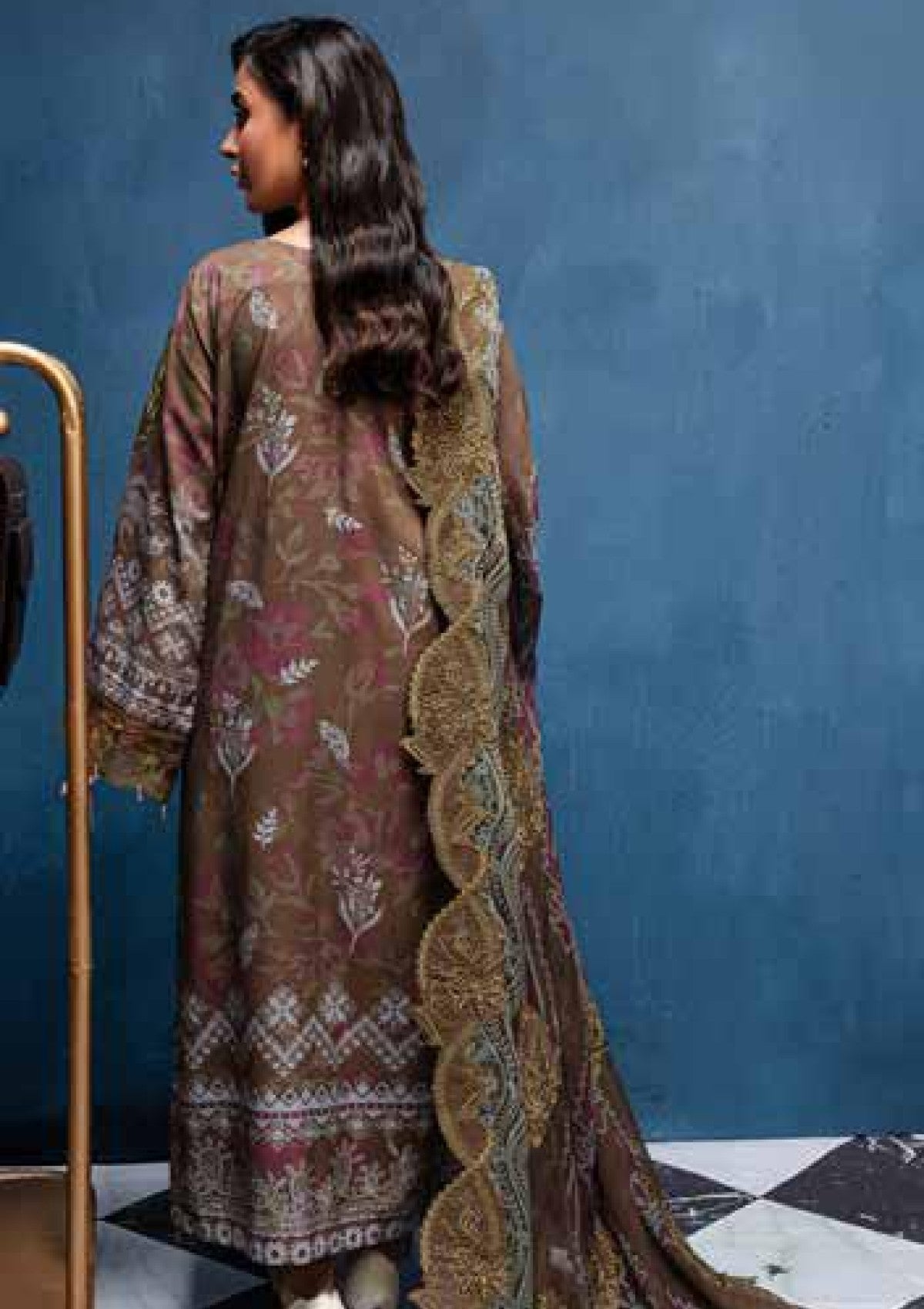 Winter Collection - Nureh - Gardenia - Slub Linen - NG24#163 - Official Nureh - Agha Fabrics UK