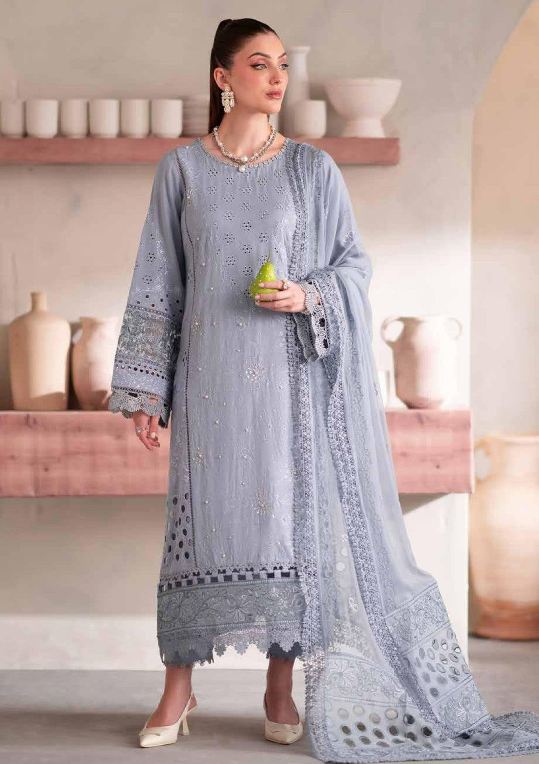 Winter Collection - Nureh - Exclusive Karandi - NK24#103 - Official Nureh - Agha Fabrics UK