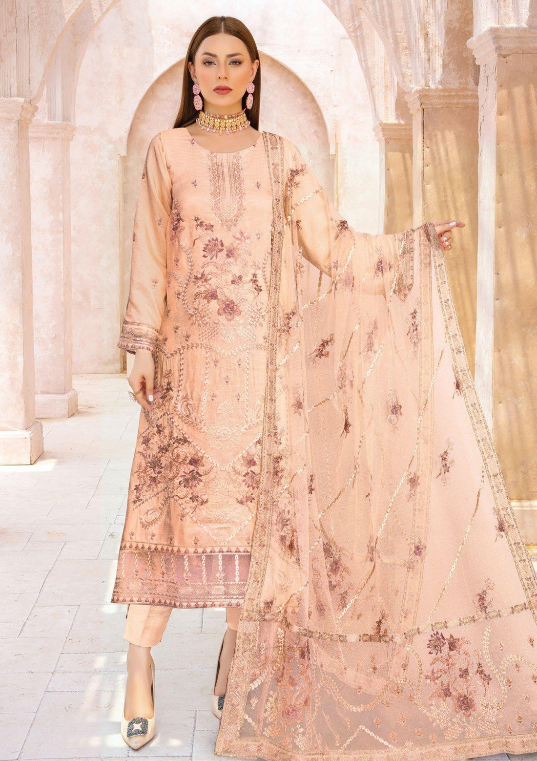 Winter Collection - Mah'e Rooh - Rivaaj - MR24#1214 - Official Mah'e Rooh - Agha Fabrics UK