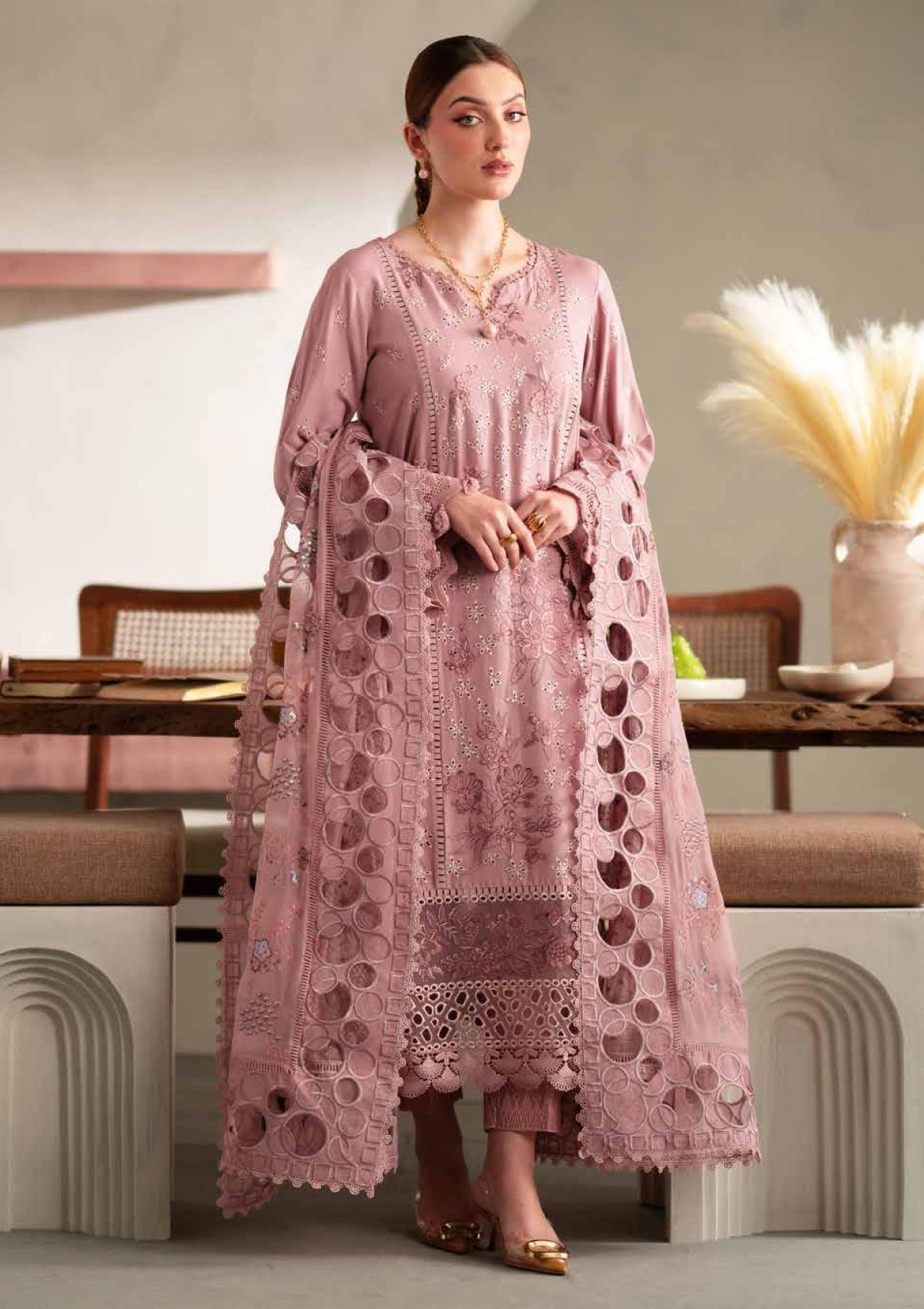 Winter Collection - Nureh - Exclusive Karandi - NK24#102 - Official Nureh - Agha Fabrics UK