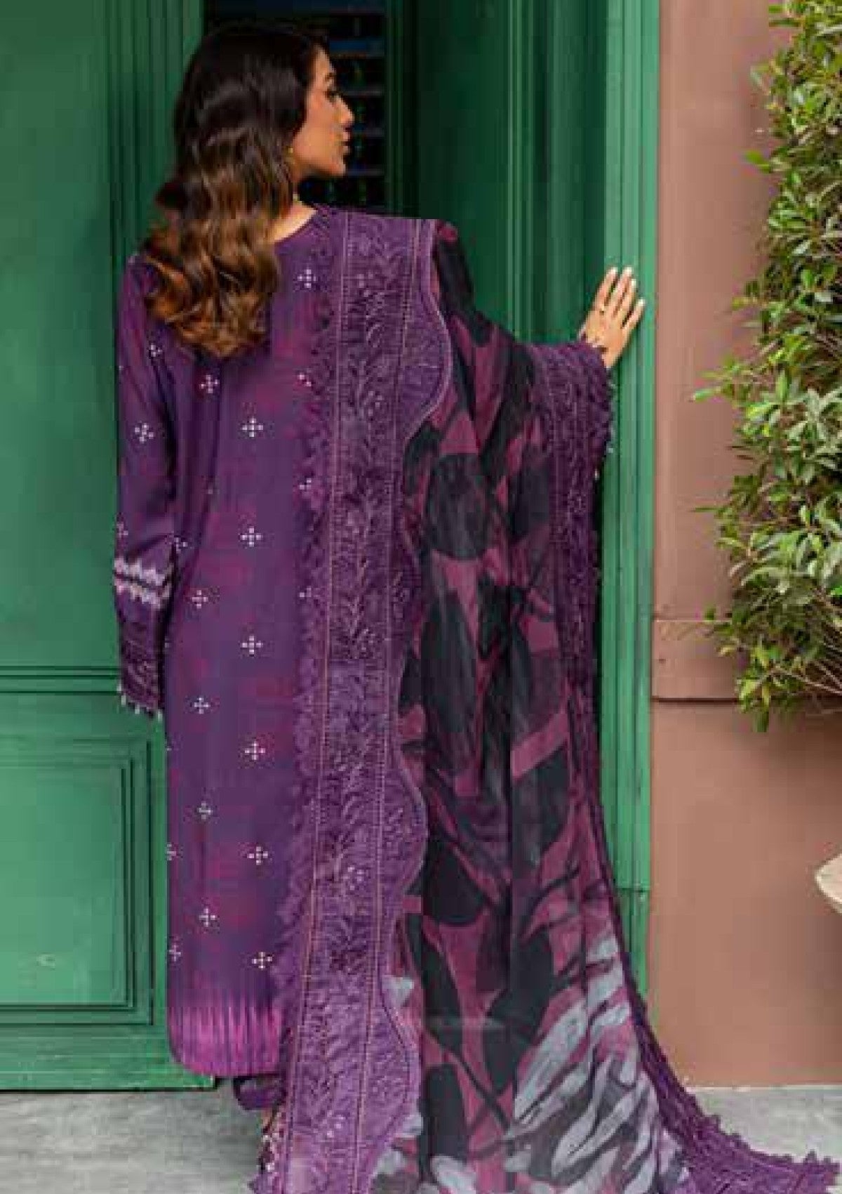 Winter Collection - Nureh - Gardenia - Slub Linen - NG24#166 - Official Nureh - Agha Fabrics UK