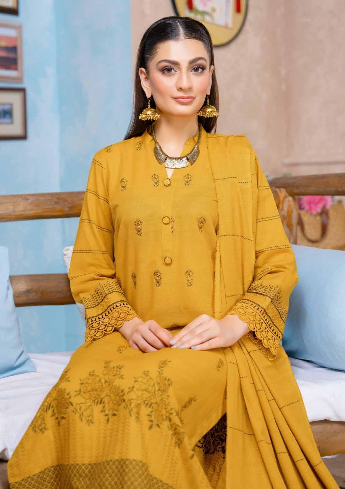 Winter Collection - Bin Rashid - Lok Virsa - BL24#09 - Official Bin Rashid - Agha Fabrics UK