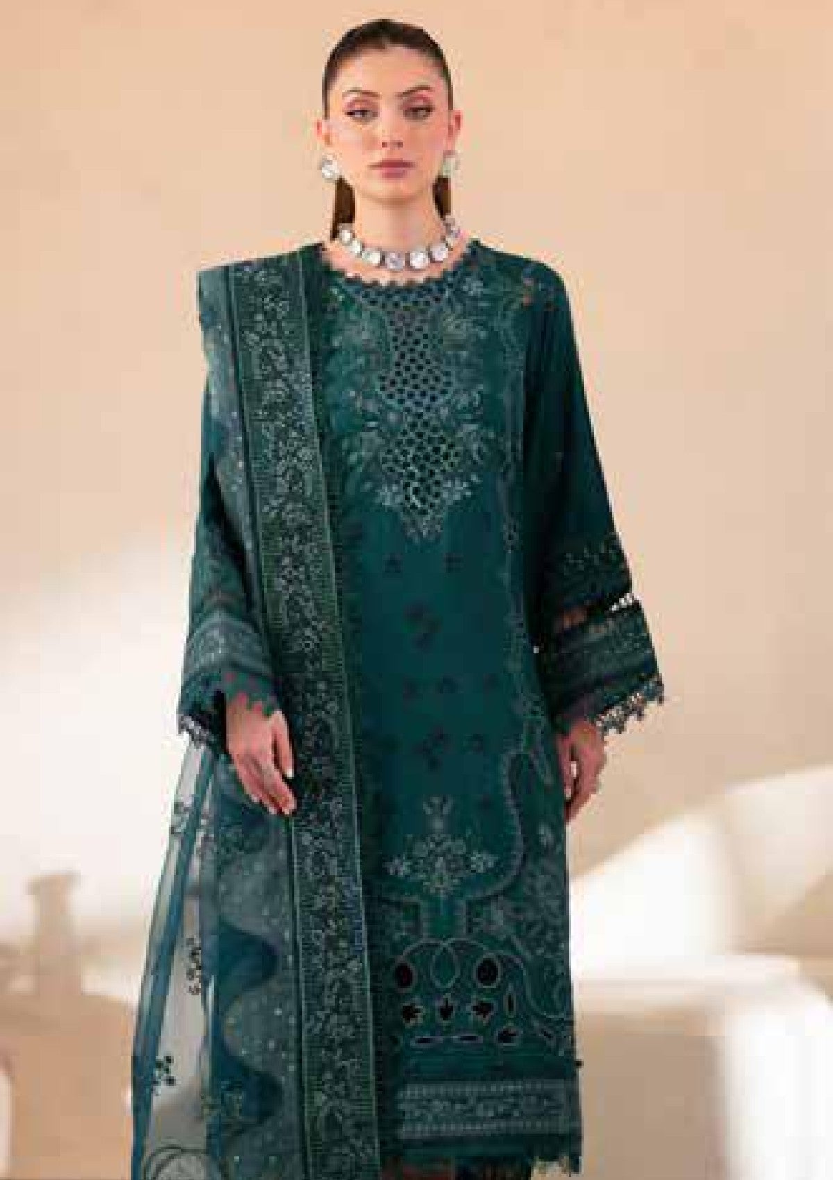 Winter Collection - Nureh - Exclusive Karandi - NK24#101 - Official Nureh - Agha Fabrics UK