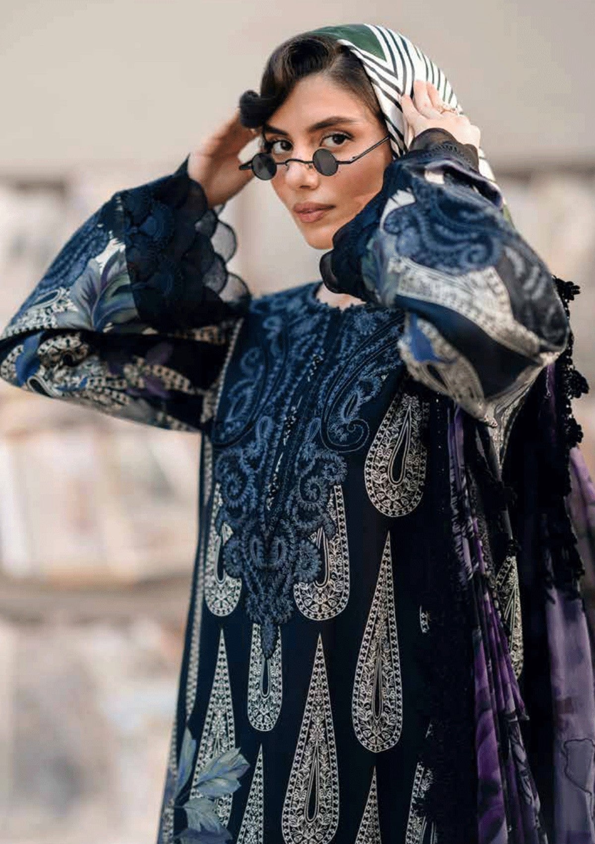 Winter Collection - Nureh - Glam Girl - Viscose Crepe - GL24#19 - Official Nureh - Agha Fabrics UK