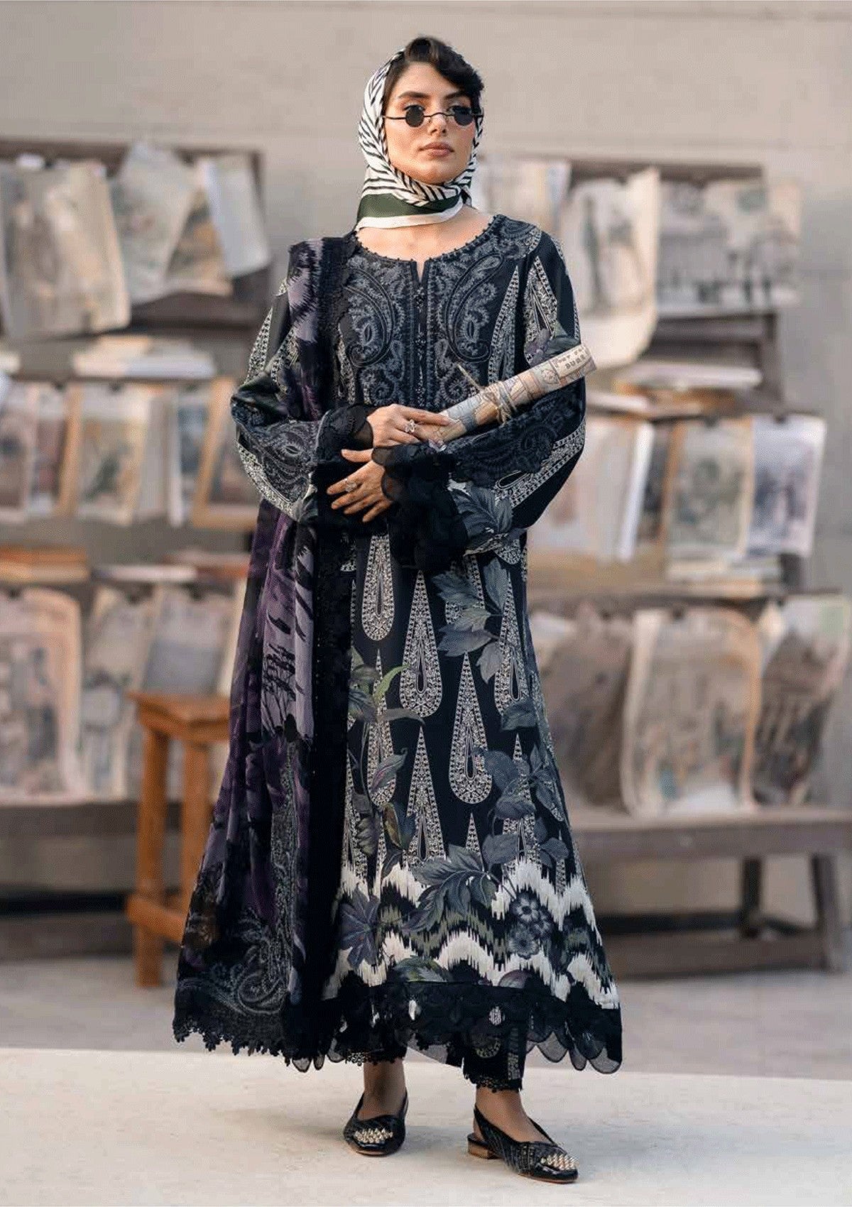 Winter Collection - Nureh - Glam Girl - Viscose Crepe - GL24#19 - Official Nureh - Agha Fabrics UK