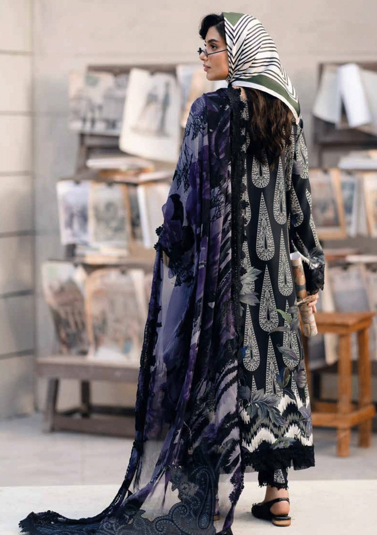 Winter Collection - Nureh - Glam Girl - Viscose Crepe - GL24#19 - Official Nureh - Agha Fabrics UK