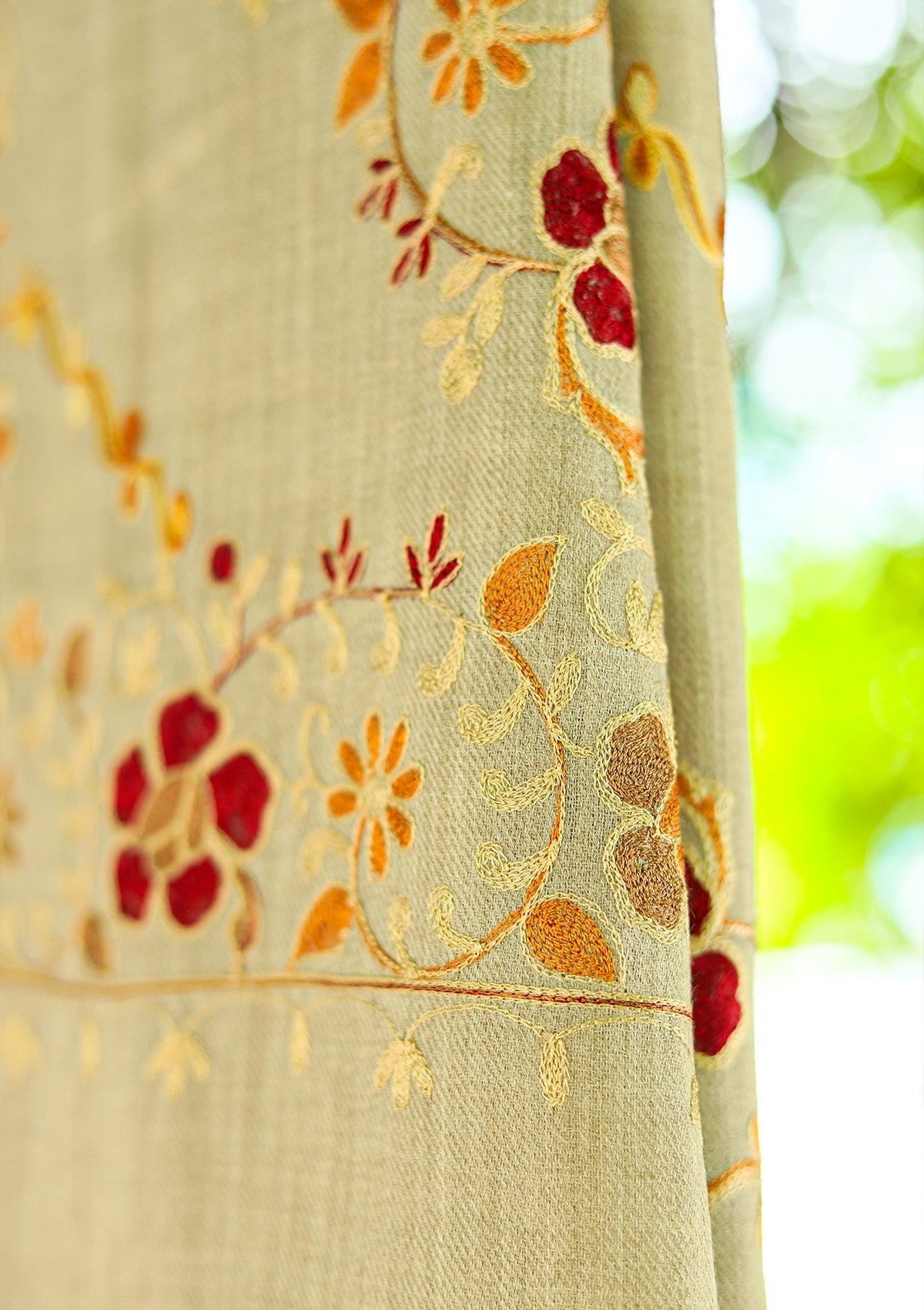 ARI Work Wool Shawl D - 03 - L Mouse - Official Shawls Niche - Agha Fabrics UK