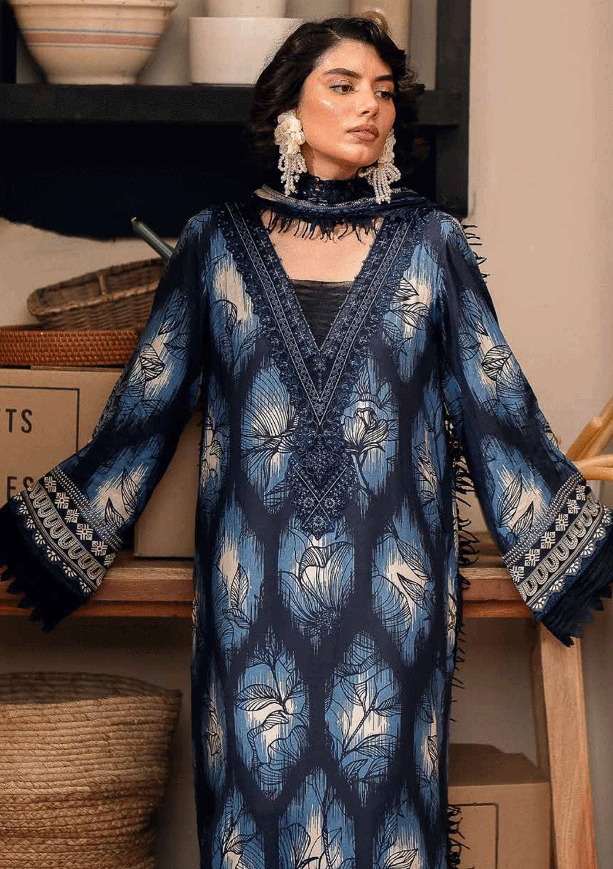 Winter Collection - Nureh - Glam Girl - Viscose Crepe - GL24#21 - Official Nureh - Agha Fabrics UK