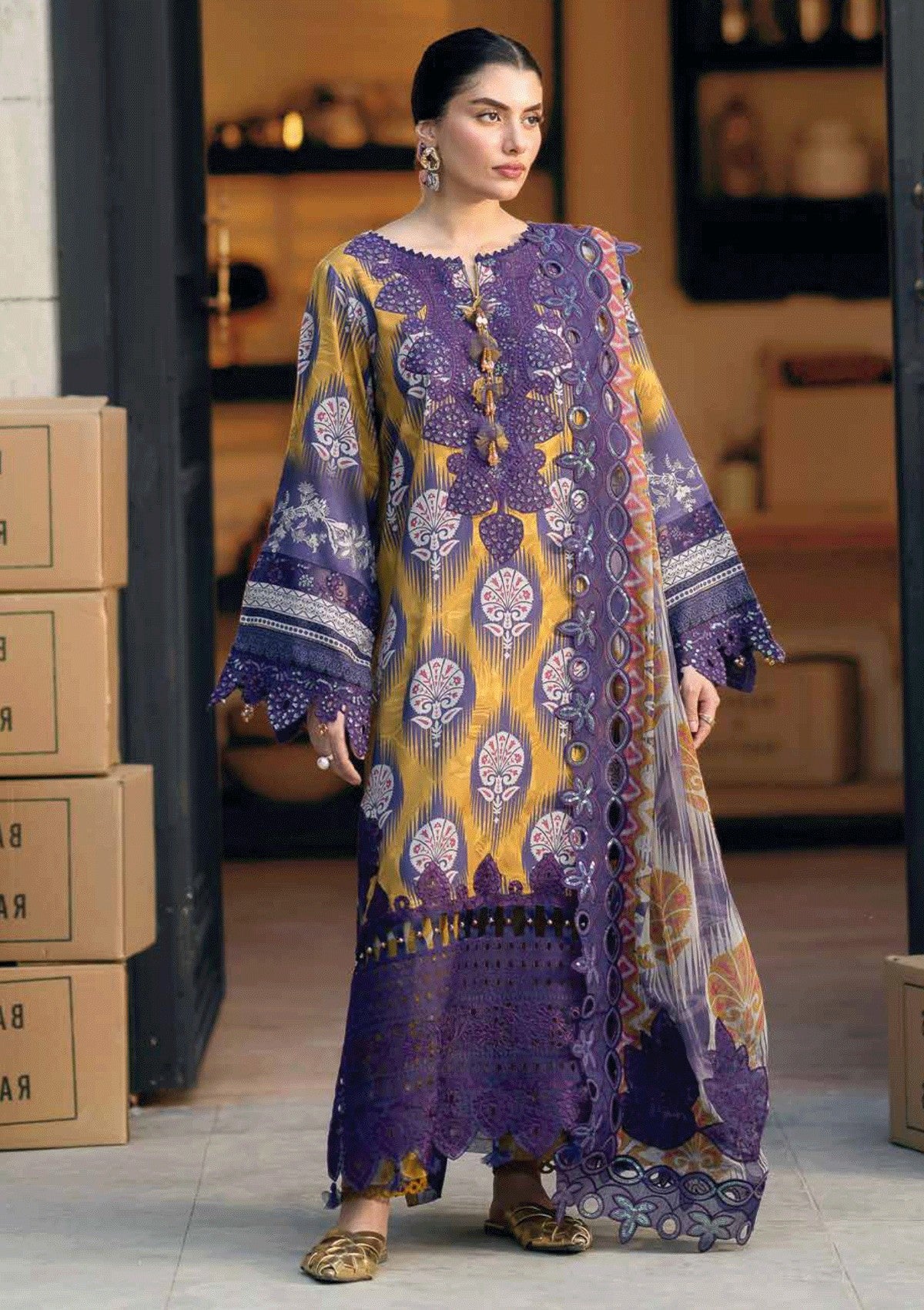 Winter Collection - Nureh - Glam Girl - Viscose Crepe - GL24#22 - Official Nureh - Agha Fabrics UK