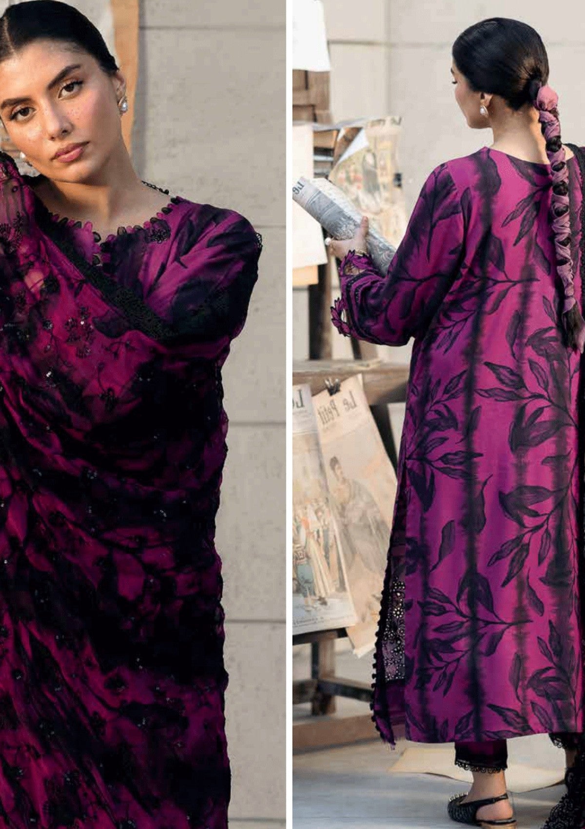 Winter Collection - Nureh - Glam Girl - Viscose Crepe - GL24#23 - Official Nureh - Agha Fabrics UK