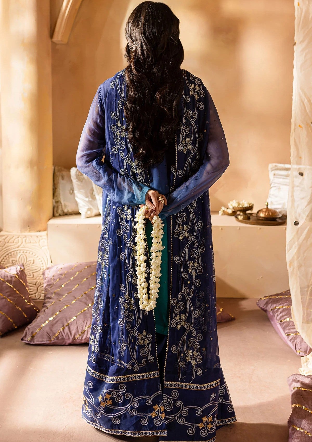 Formal Collection - Nureh - Mukeshkari - Chiffon - NMC24#03 - Official Nureh - Agha Fabrics UK