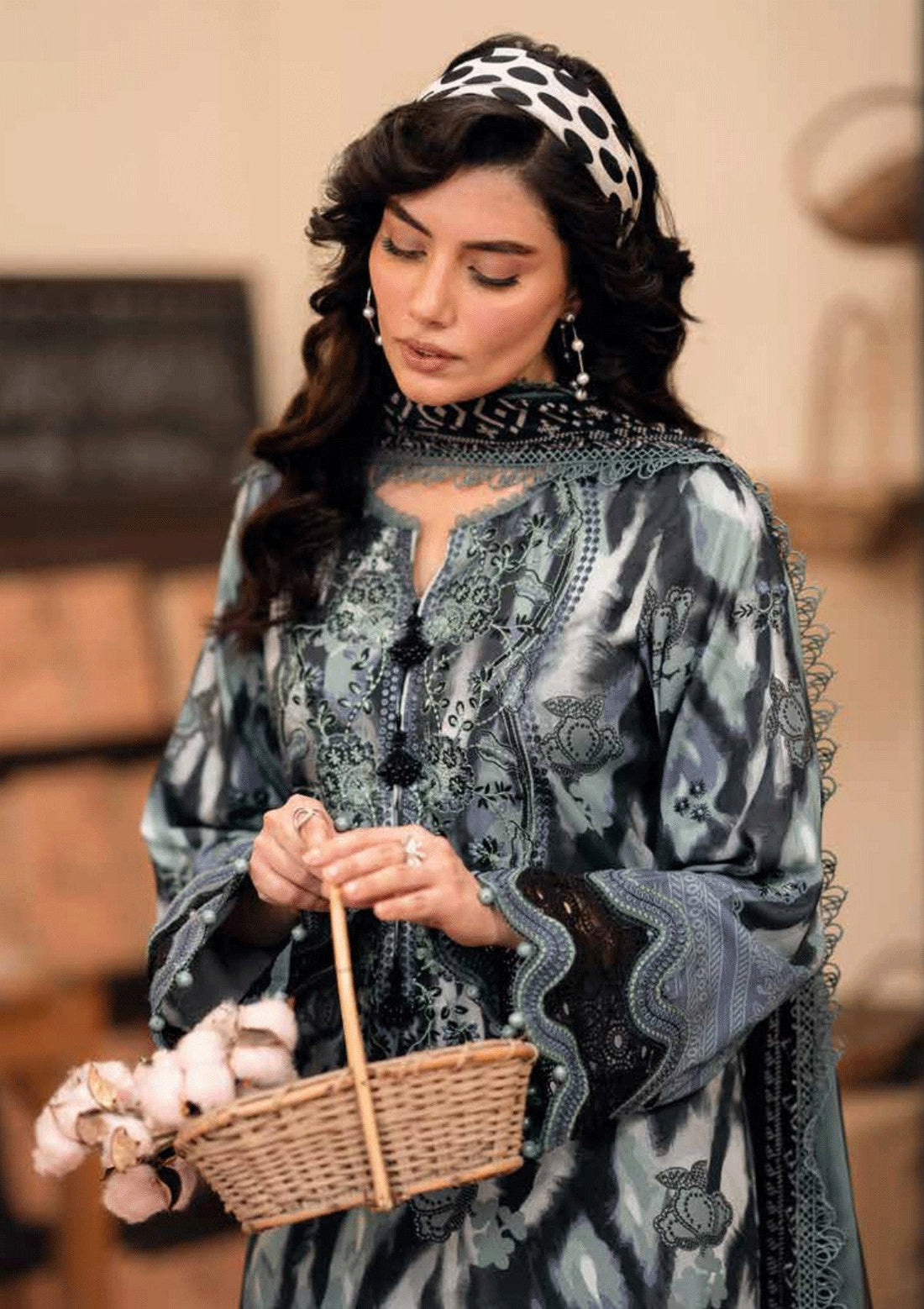 Winter Collection - Nureh - Glam Girl - Viscose Crepe - GL24#24 - Official Nureh - Agha Fabrics UK