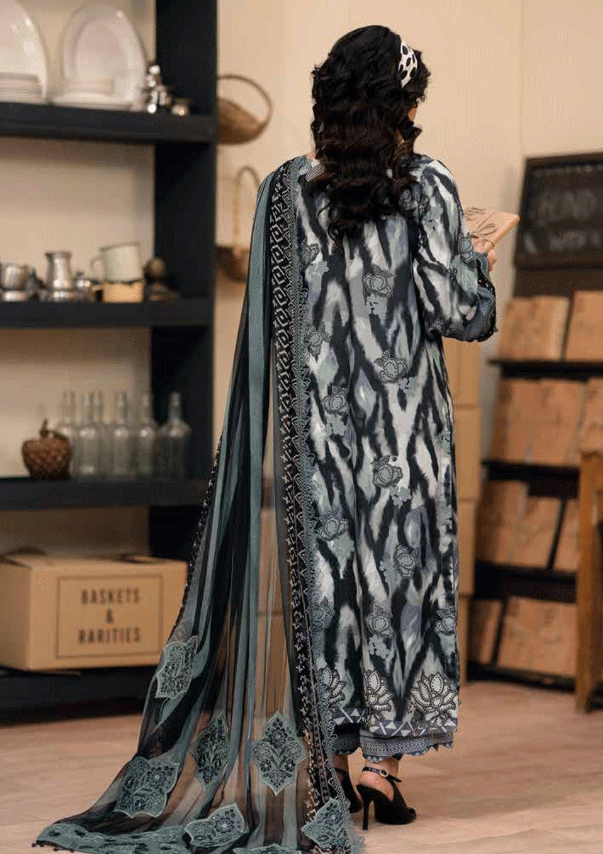 Winter Collection - Nureh - Glam Girl - Viscose Crepe - GL24#24 - Official Nureh - Agha Fabrics UK