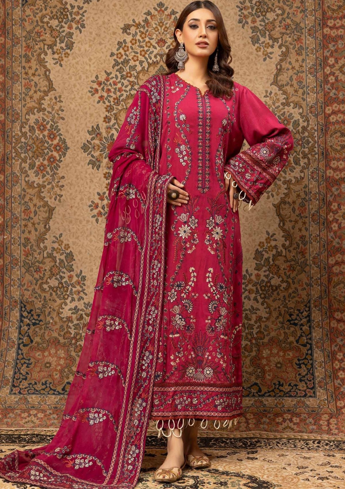 Winter Collection - Johra - Grazia - Karandi - JGK24#142 - Official Johra - Agha Fabrics UK