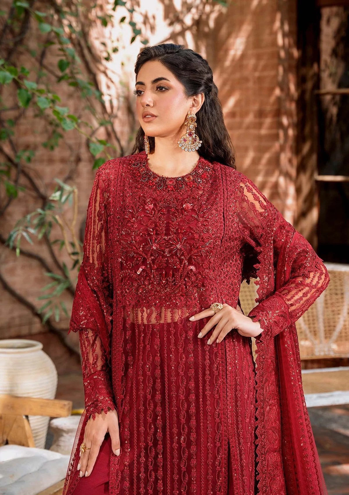 Formal Collection - Akbar Aslam - Mastani - ASM24#1497 - Gul Mohr - Official Akbar Aslam - Agha Fabrics UK