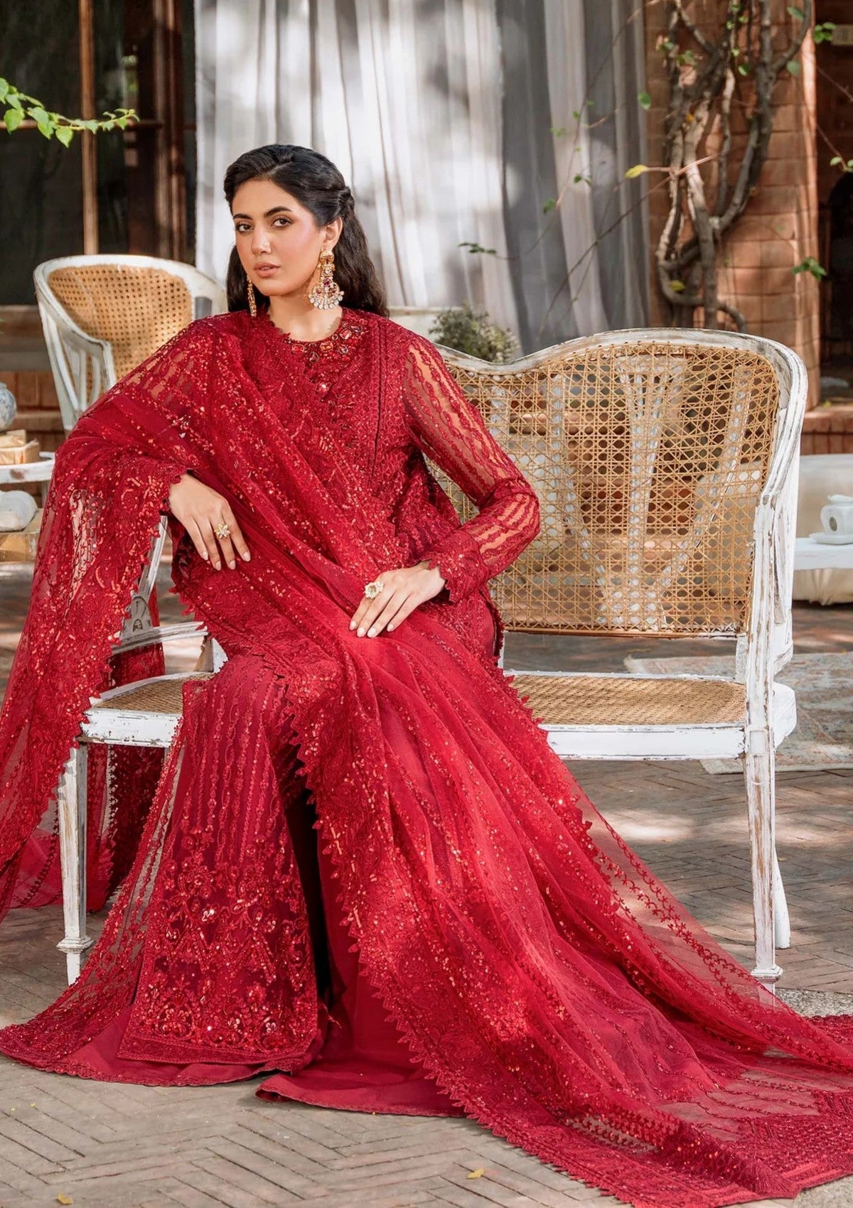 Formal Collection - Akbar Aslam - Mastani - ASM24#1497 - Gul Mohr - Official Akbar Aslam - Agha Fabrics UK