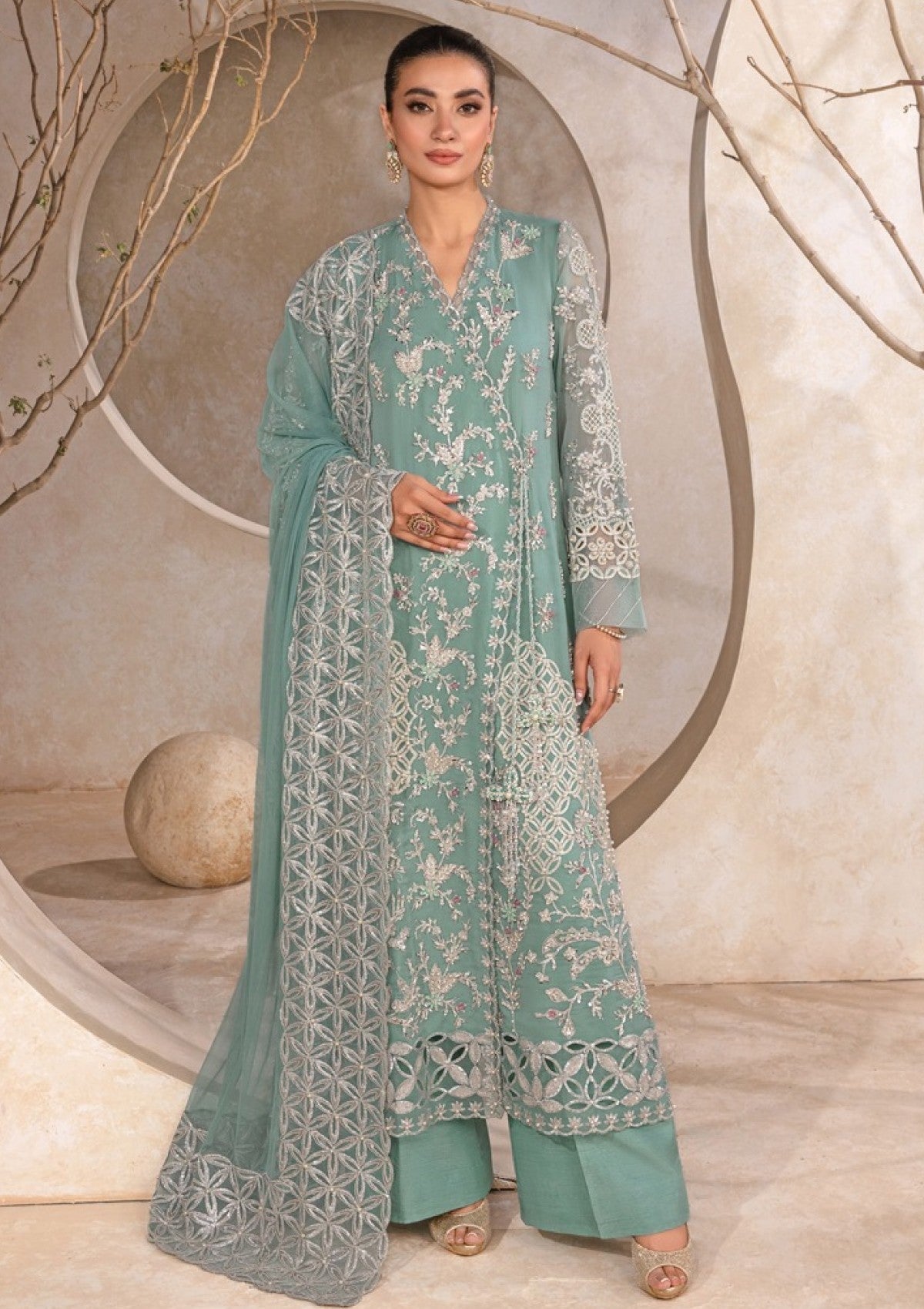 Formal Collection - Rang Rasiya - Chatoyer - Wedding Formals 24 - D#04 - Firuzeh - Official Rang Rasiya - Agha Fabrics UK