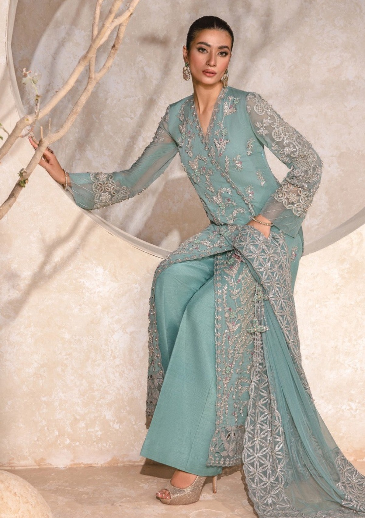 Formal Collection - Rang Rasiya - Chatoyer - Wedding Formals 24 - D#04 - Firuzeh - Official Rang Rasiya - Agha Fabrics UK