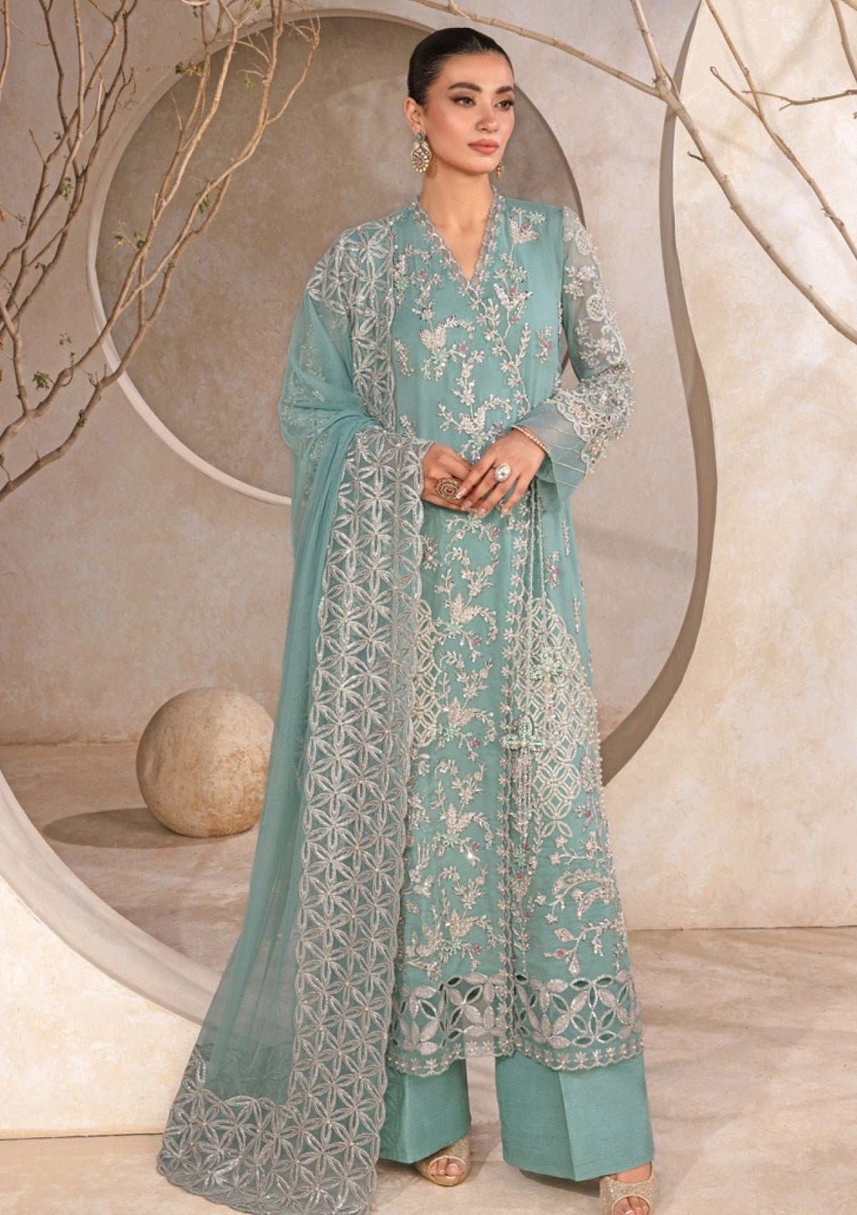 Formal Collection - Rang Rasiya - Chatoyer - Wedding Formals 24 - D#04 - Firuzeh - Official Rang Rasiya - Agha Fabrics UK