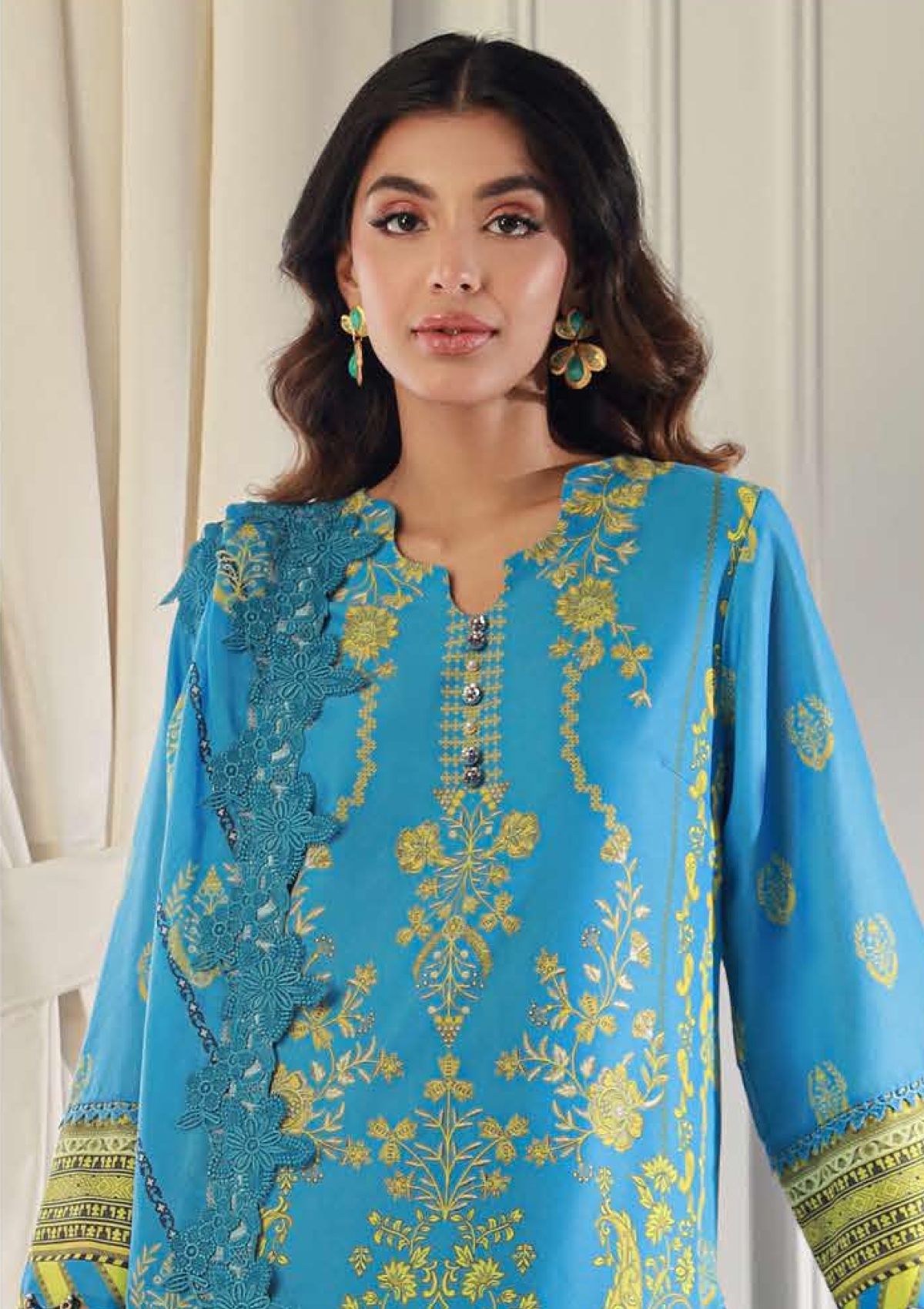 Lawn Collection - Asim Jofa - Prints - Volume 06 - AP24#16 - Official Asim Jofa - Agha Fabrics UK