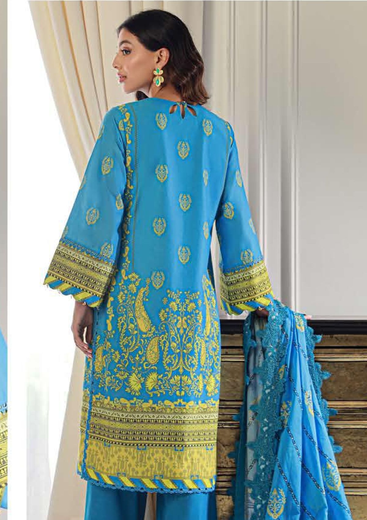 Lawn Collection - Asim Jofa - Prints - Volume 06 - AP24#16 - Official Asim Jofa - Agha Fabrics UK