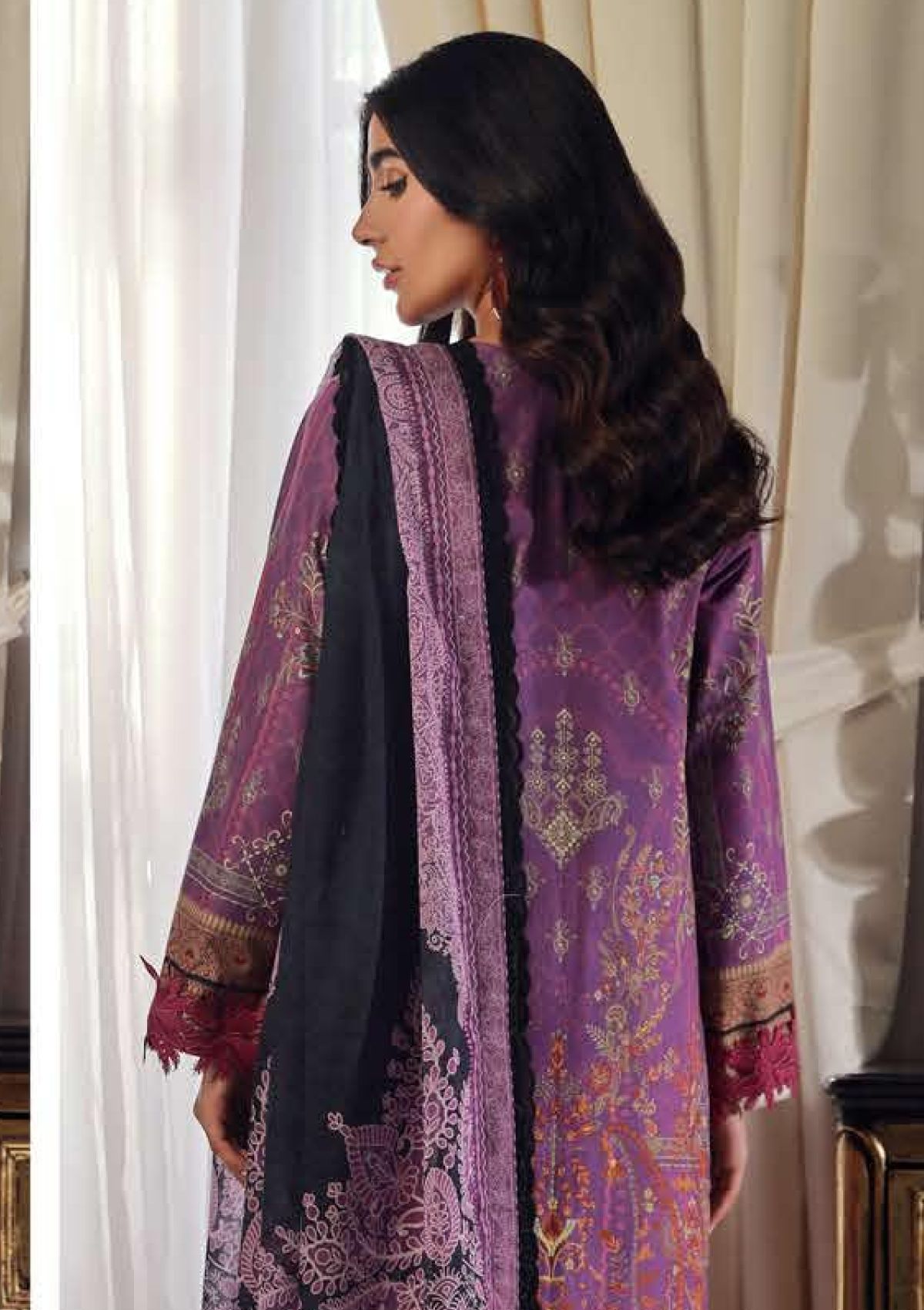 Lawn Collection - Asim Jofa - Prints - Volume 06 - AP24#17 - Official Asim Jofa - Agha Fabrics UK