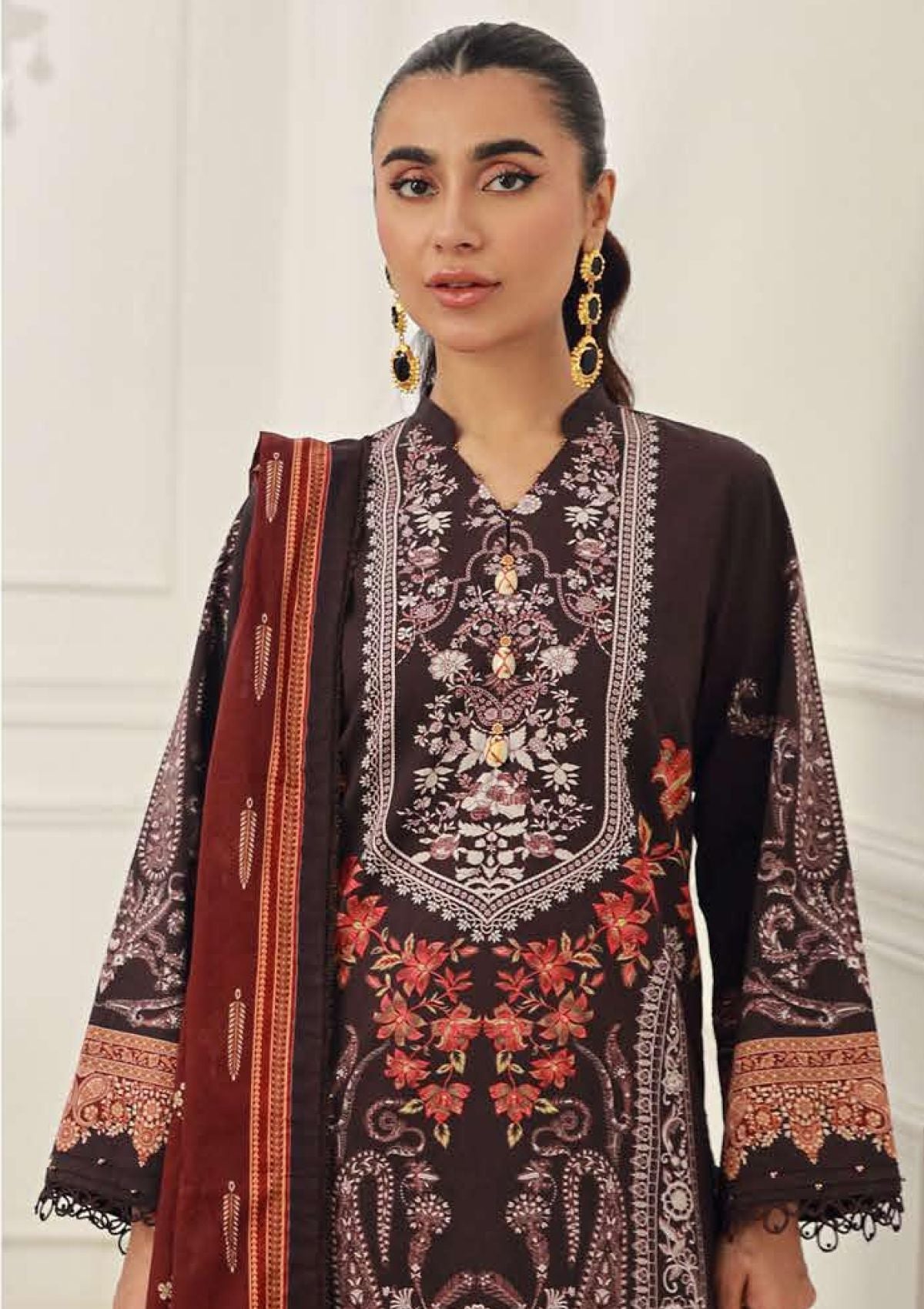 Lawn Collection - Asim Jofa - Prints - Volume 06 - AP24#08 - Official Asim Jofa - Agha Fabrics UK