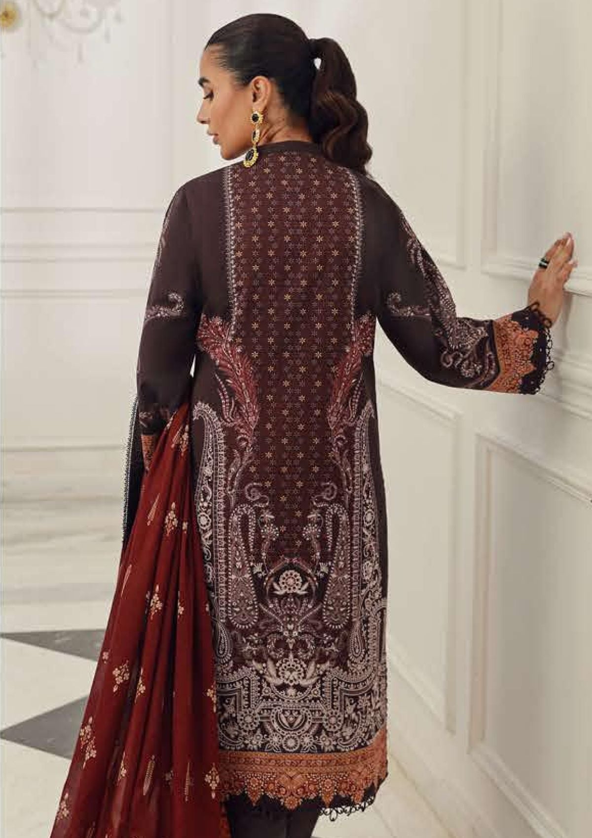 Lawn Collection - Asim Jofa - Prints - Volume 06 - AP24#08 - Official Asim Jofa - Agha Fabrics UK