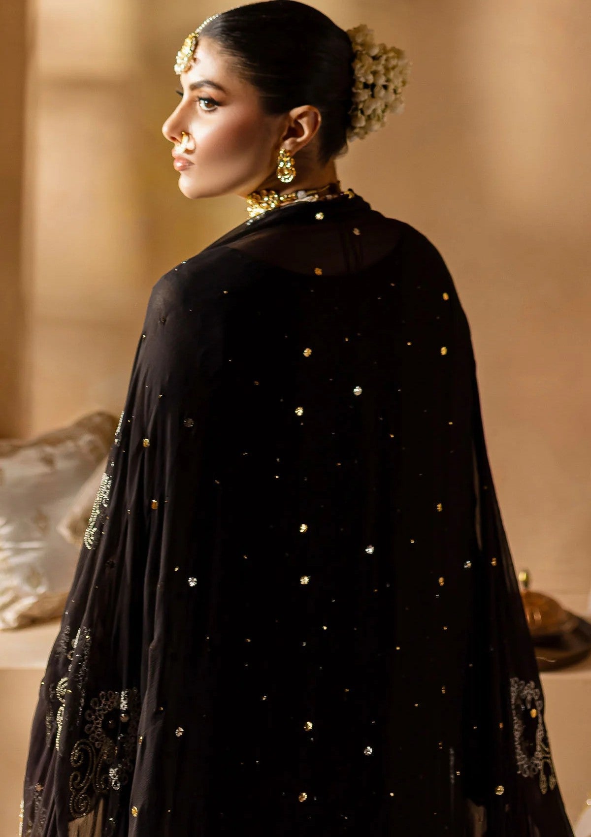 Formal Collection - Nureh - Mukeshkari - Chiffon - NMC24#05 - Official Nureh - Agha Fabrics UK