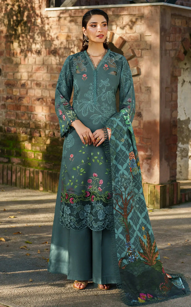 Asifa and Nabeel | Meraki Winter 25 | Frosted Petals - Official Asifa and Nabeel - Agha Fabrics UK