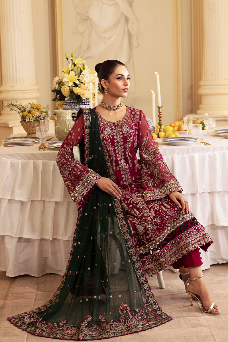 Gulaal | Embroidered Chiffon 24 | Blanca - Official Gulaal - Agha Fabrics UK