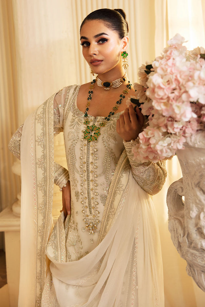 Gulaal | Embroidered Chiffon 24 | Delphine - Official Gulaal - Agha Fabrics UK